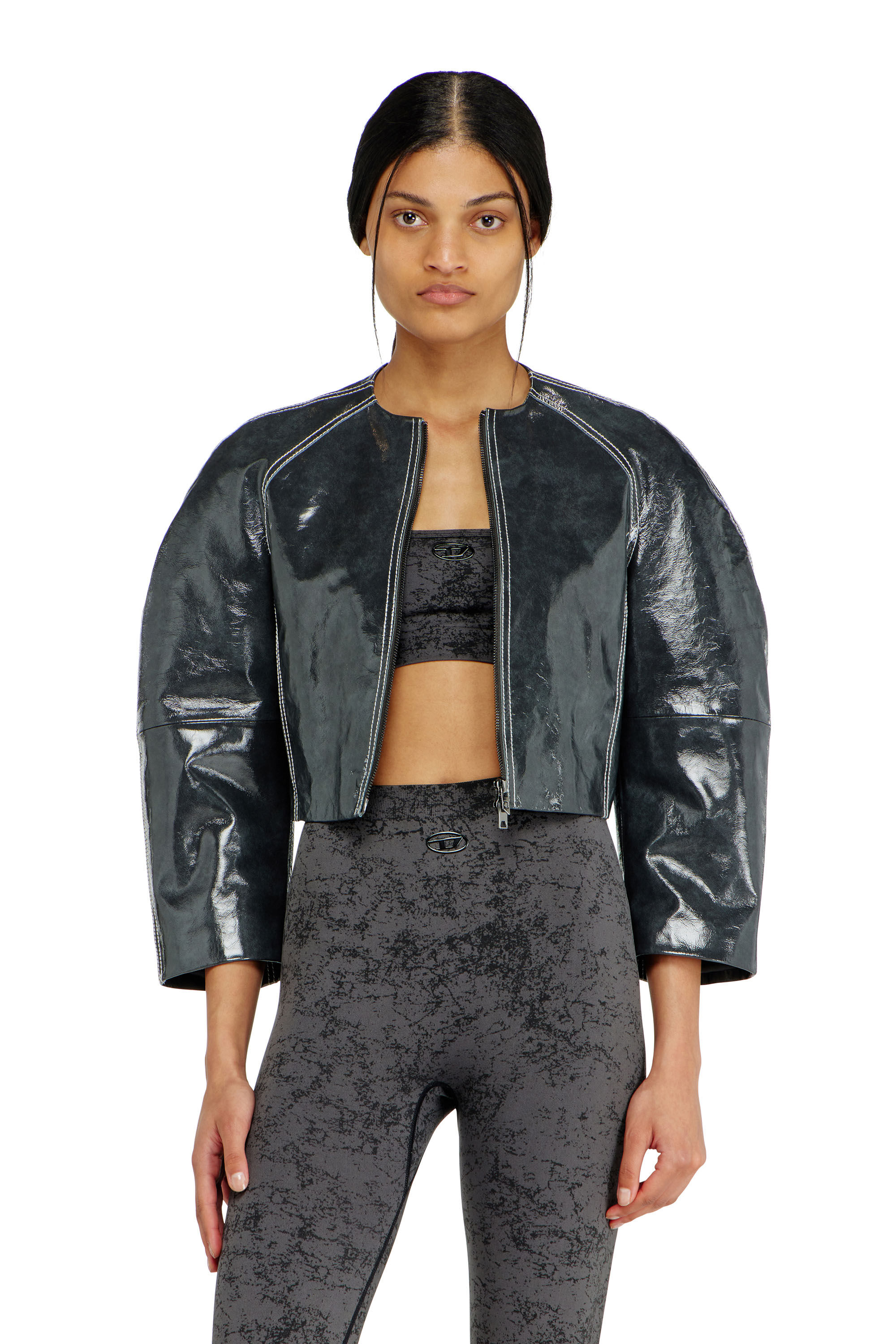 Diesel - HELLA-UTLT, Female's スポーツブラ in ダークグレー - 5