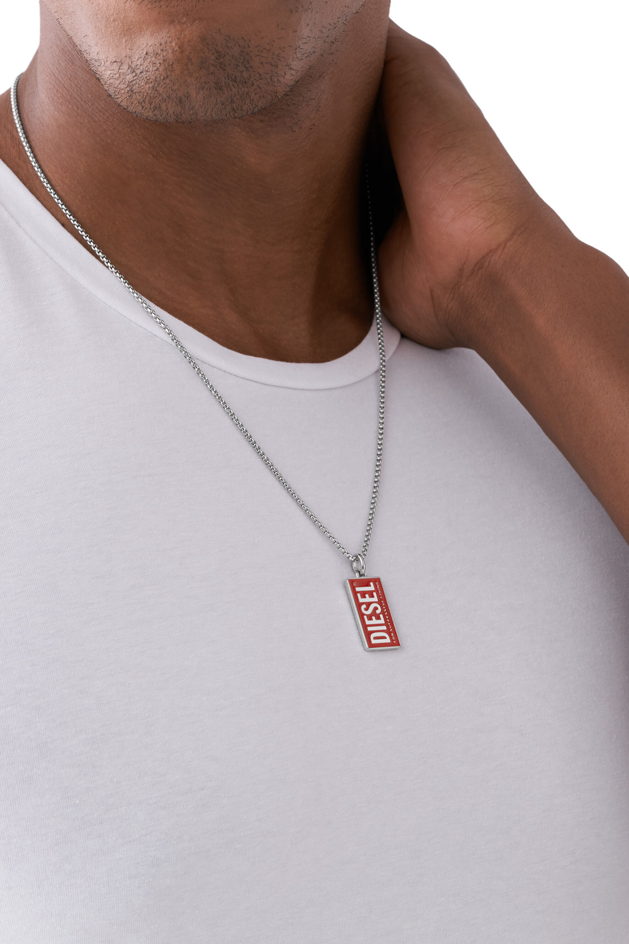 Diesel - DX1368, Unisex's ジュエリー ネックレス in レッド - 3