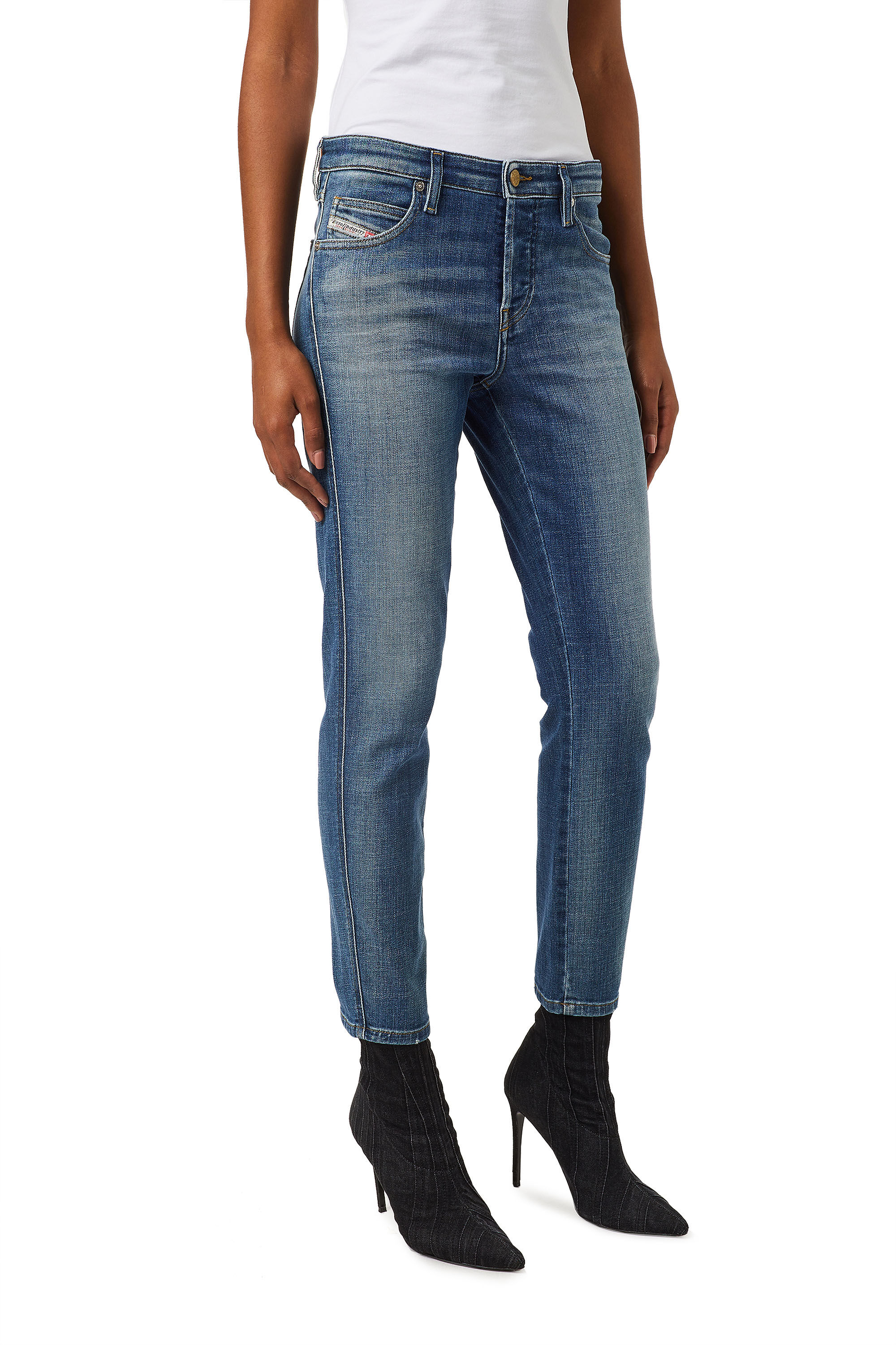 Diesel - 2015 BABHILA 0098Z Skinny Jeans, ミディアムブルー - Image 7