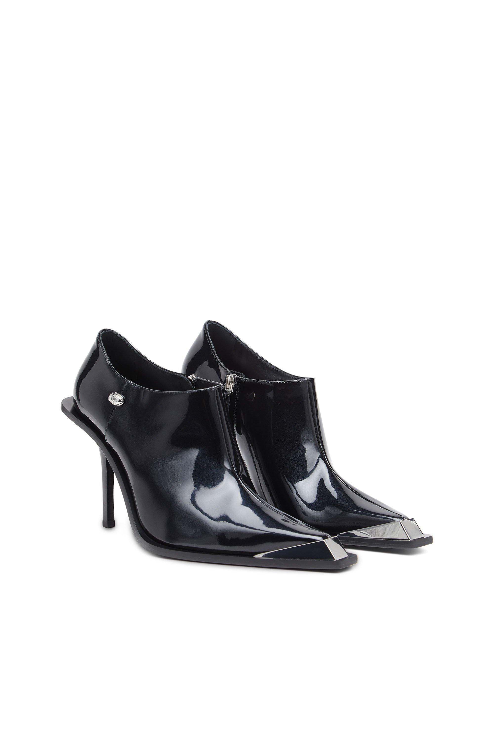 Diesel - D-TONA SC, Female's D-Tona-Ankle boots in patent leather in ブラック - 3