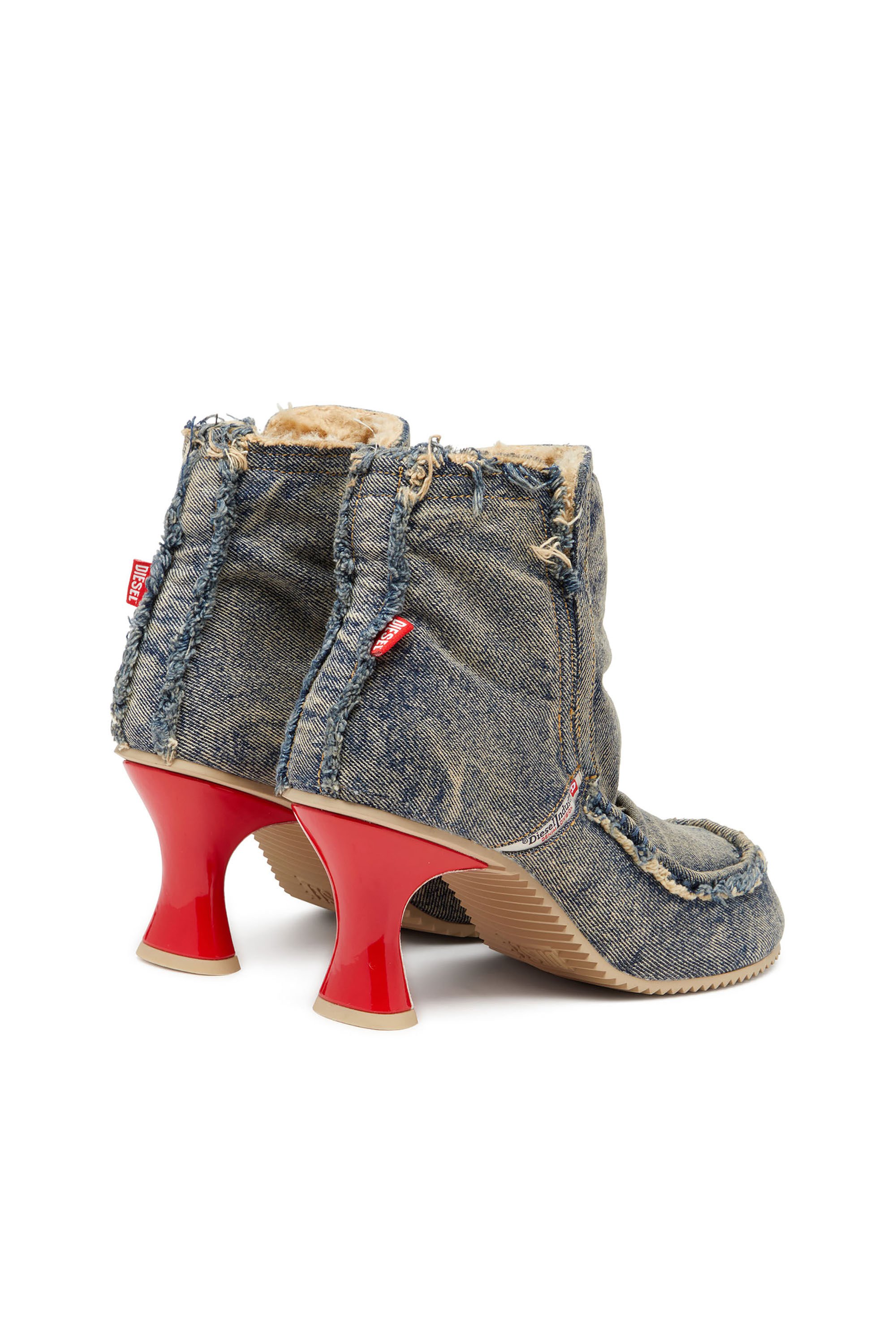 Diesel - D-WOODSTOCK HEEL AB, Female's アンクルブーツ in ブルー - 4