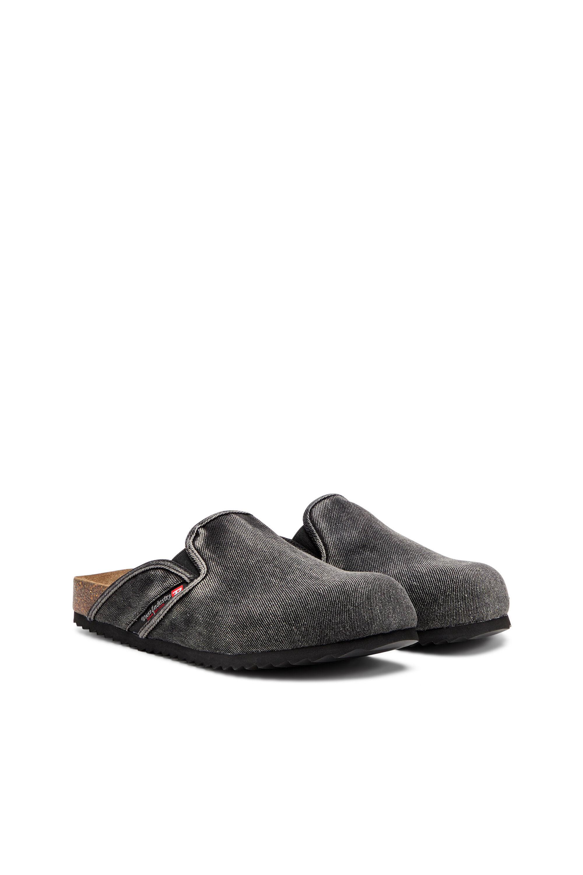D-WOODSTOCK SLIP-ON デニムスリッポンミュール｜ブラック｜メンズ｜DIESEL