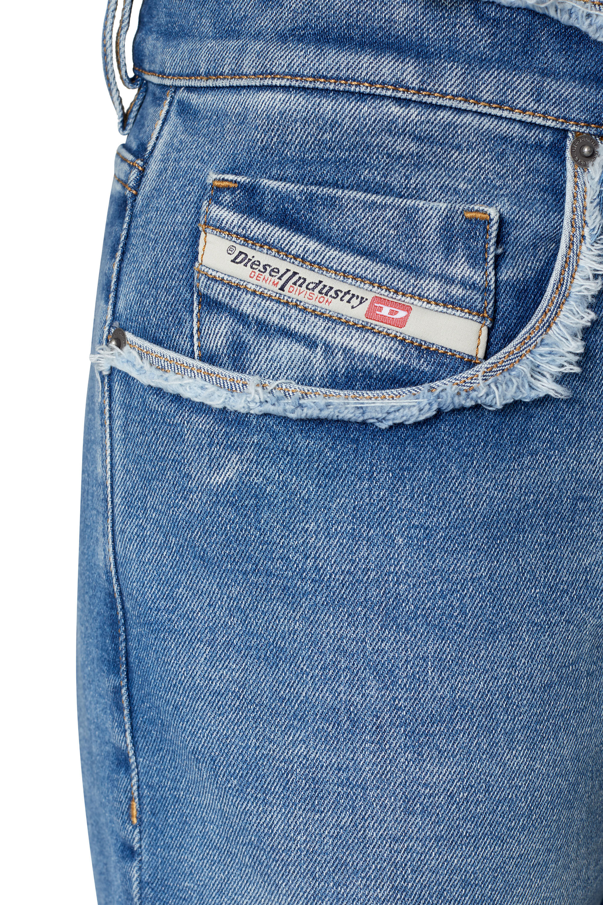 Diesel - Slim Jeans 2019 D-Strukt 09E19, Male's スリム Jeans - 2019 D-Strukt in ミディアムブルー - 3