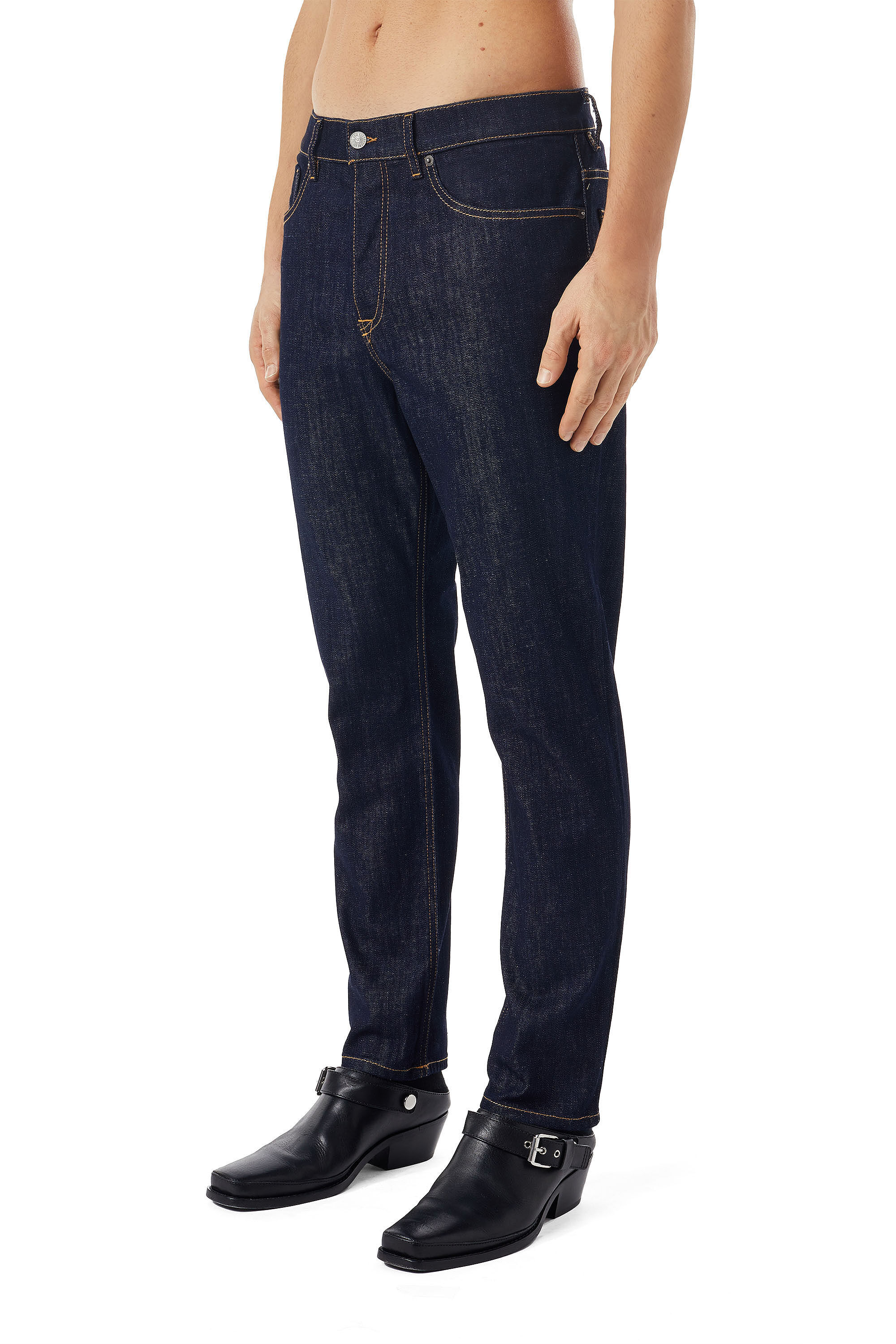 Diesel - 2005 D-FINING Z9B89 Tapered Jeans, ダークブルー - Image 6