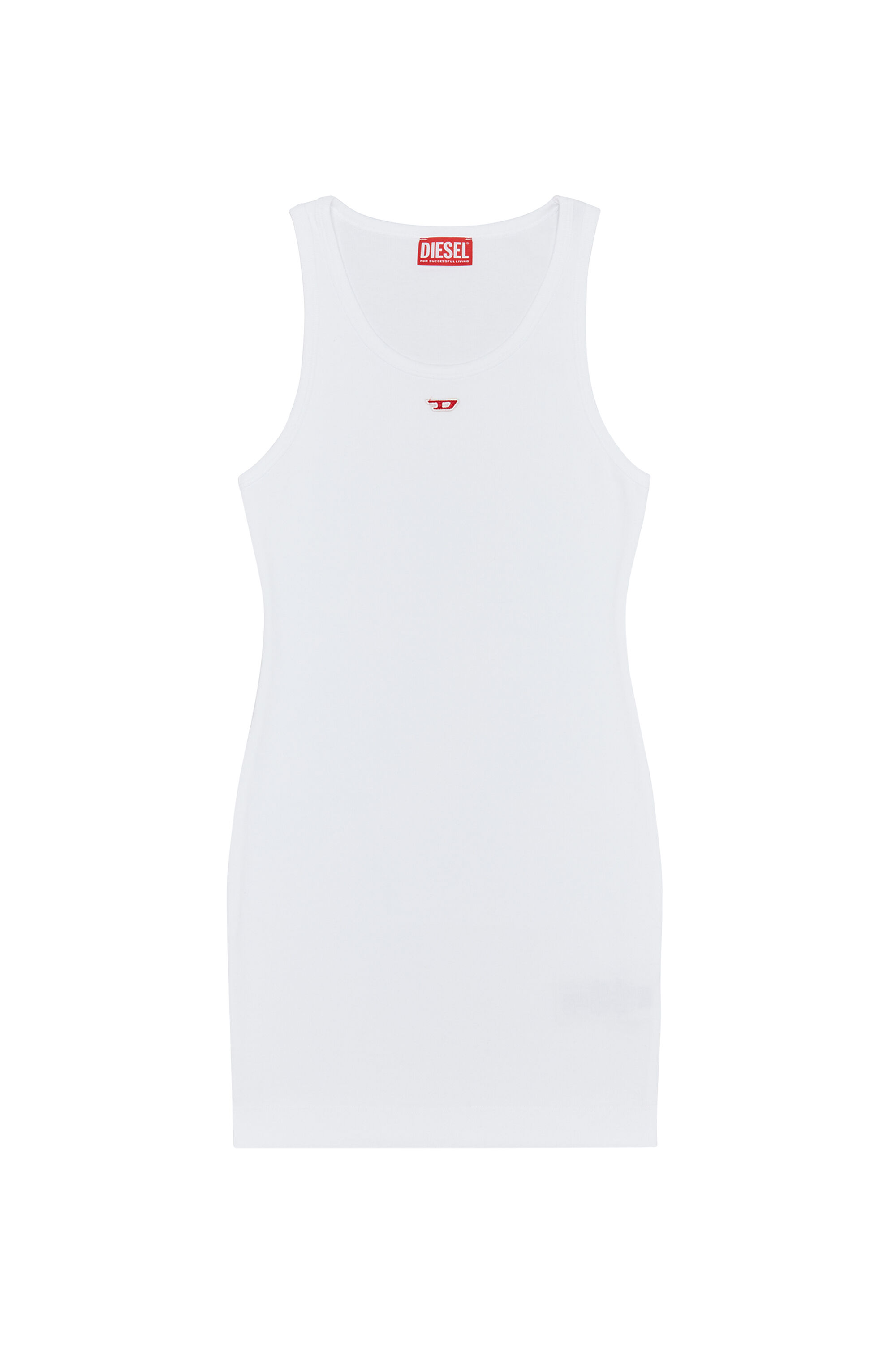 Diesel - D-TANK-D, Female's ワンピース ドレス  タンクトップ in ホワイト - 4