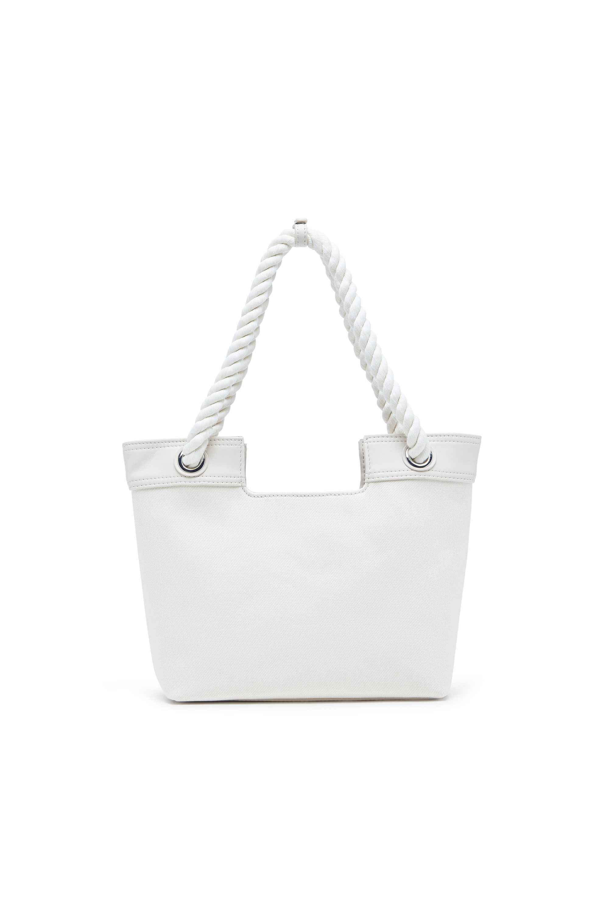 Diesel - DSL 3D SHOPPER XS, Female's Dsl 3D-Small shopping bag in Cordura fabric in ホワイト - 2