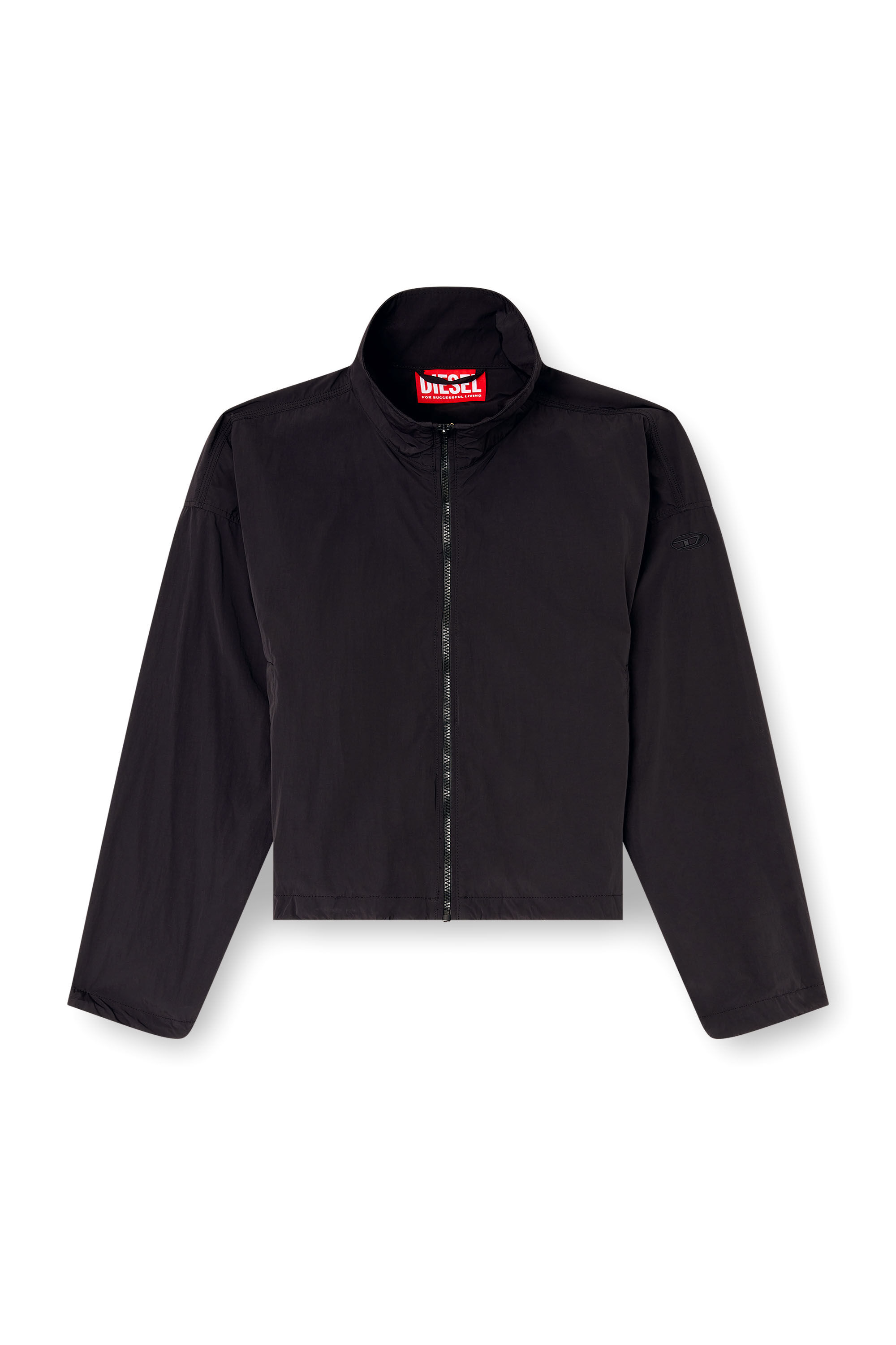 ウィメンズ ジップアップ ナイロンウィンドブレーカー G-LEAM G-LEAM ウインドブレーカー｜ブラック｜ウィメンズ｜DIESEL