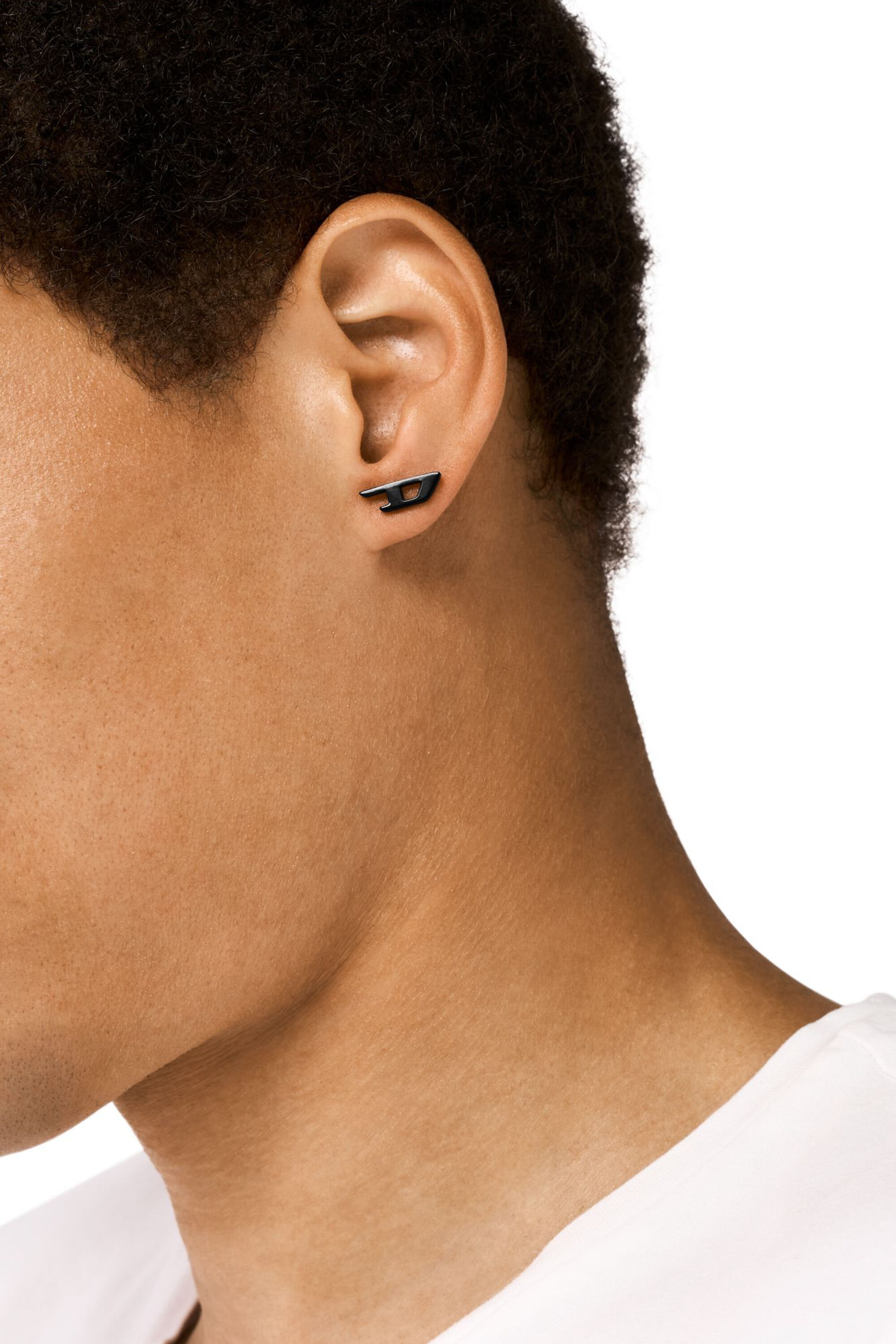 DX1539001 Black Stainless Steel Stud Earring｜ブラック