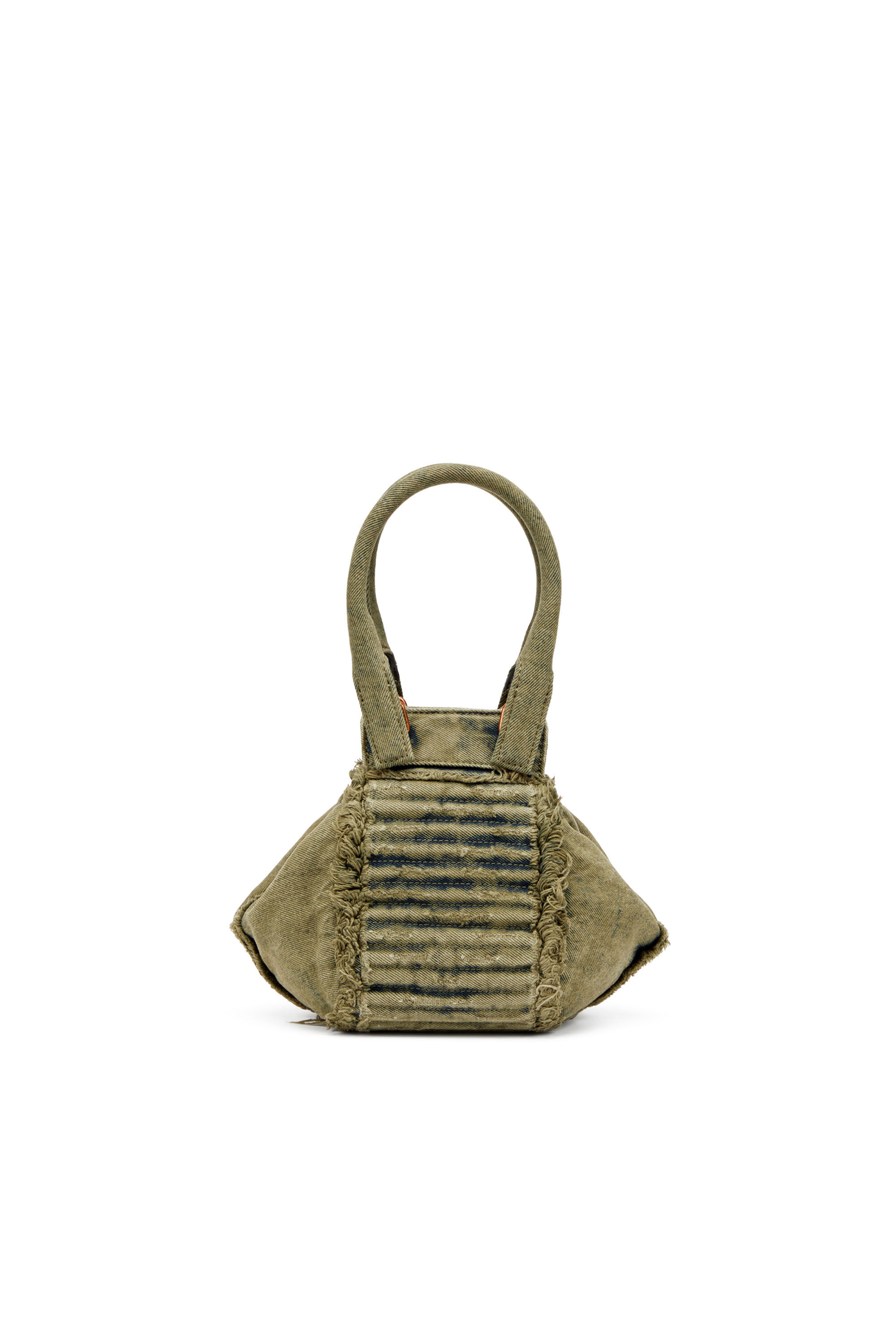 Diesel - D-VINA-XS, Female's D-Vina-Xs-Handbag in distressed denim in ミリタリーグリーン - 3