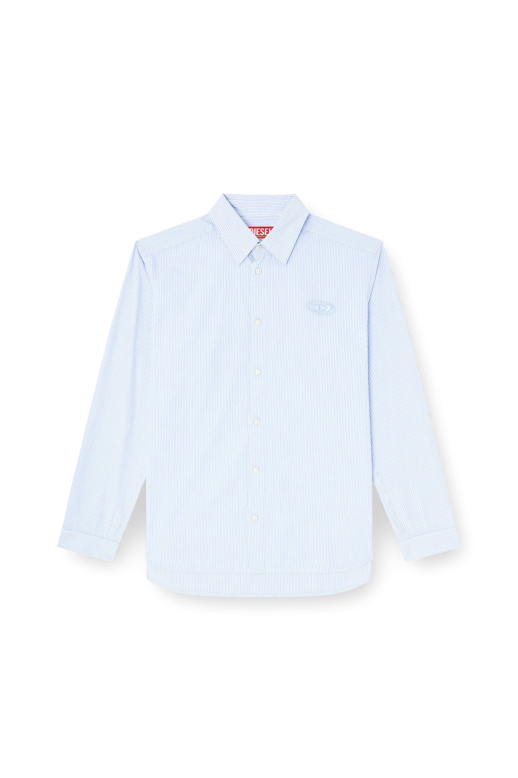 Diesel - S-SIMPLY-BKBZ, Male's シャツ in ブルー/ホワイト - 2