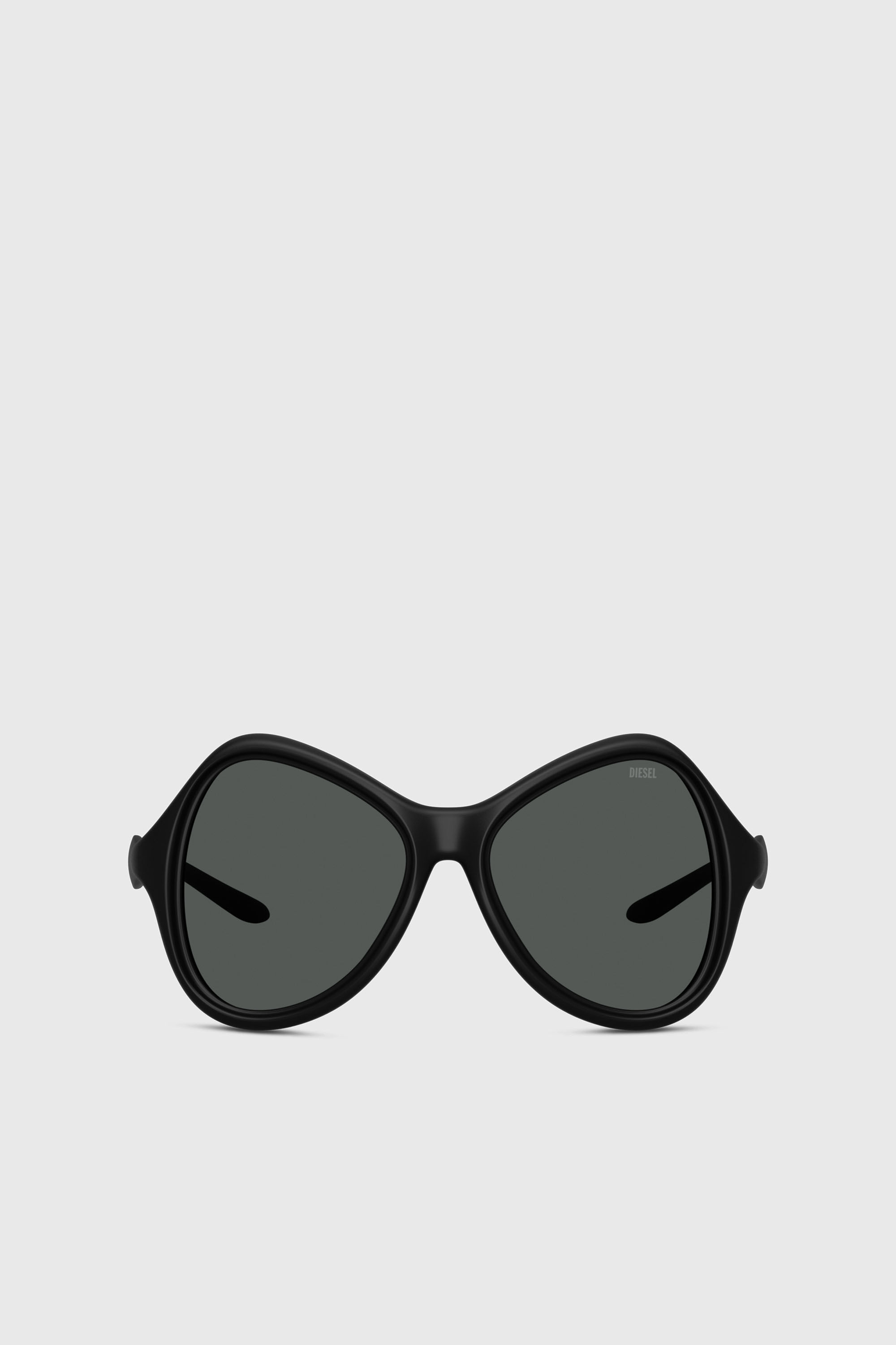 Diesel - 0DL3010U, Unisex's Cat-eye style sunglasses in ブラック - 1