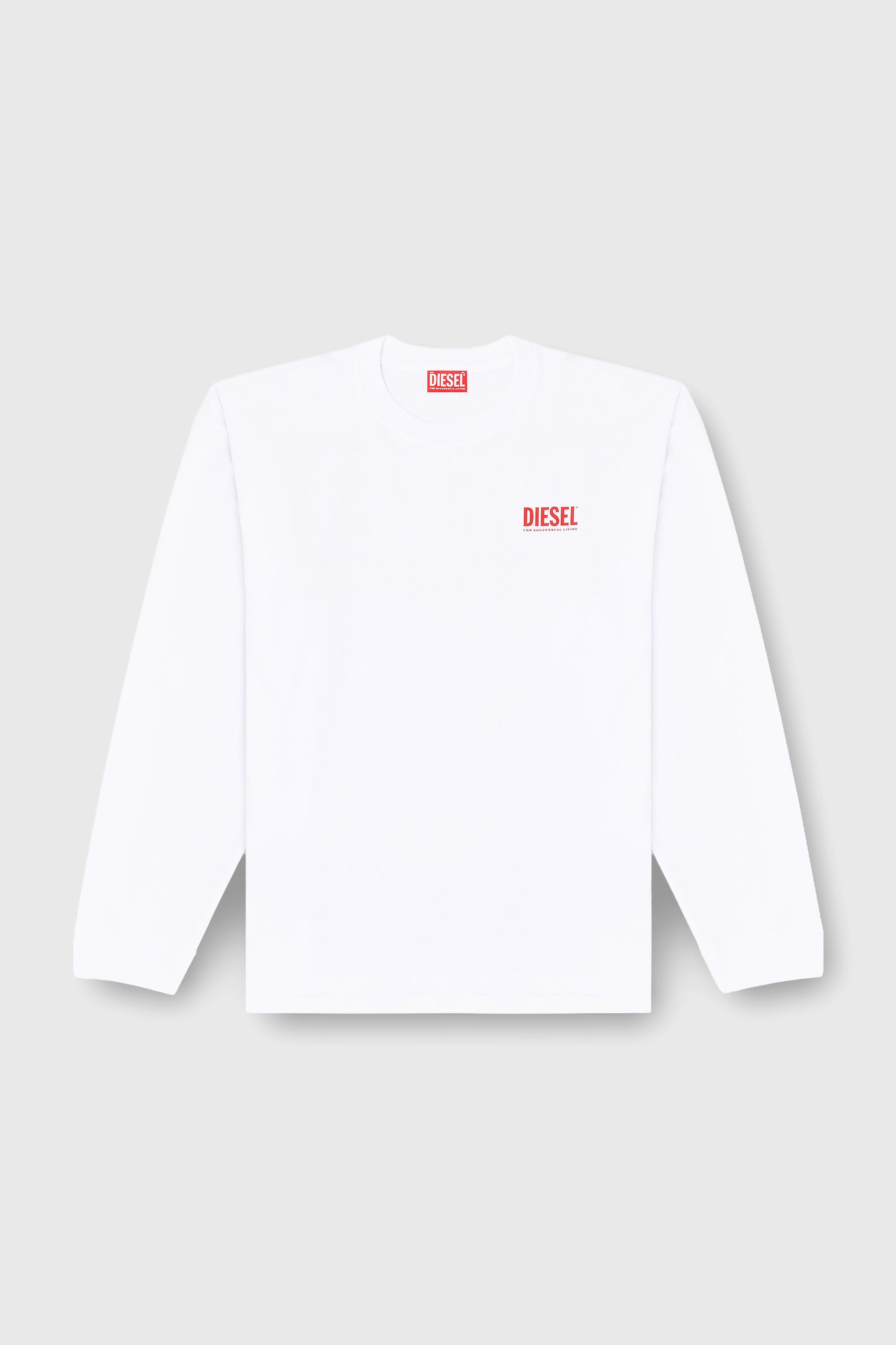 Diesel - T-BOXT-LS-BISK, Male's 長袖Tシャツ in ホワイト - 2