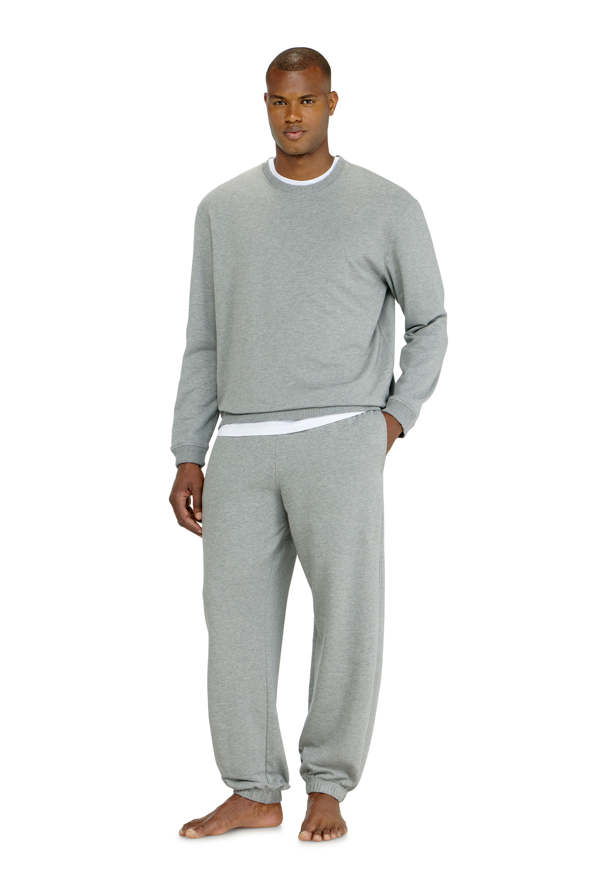 Diesel - LENNY-D-CORE, Male's ロングパンツ in グレー - 2