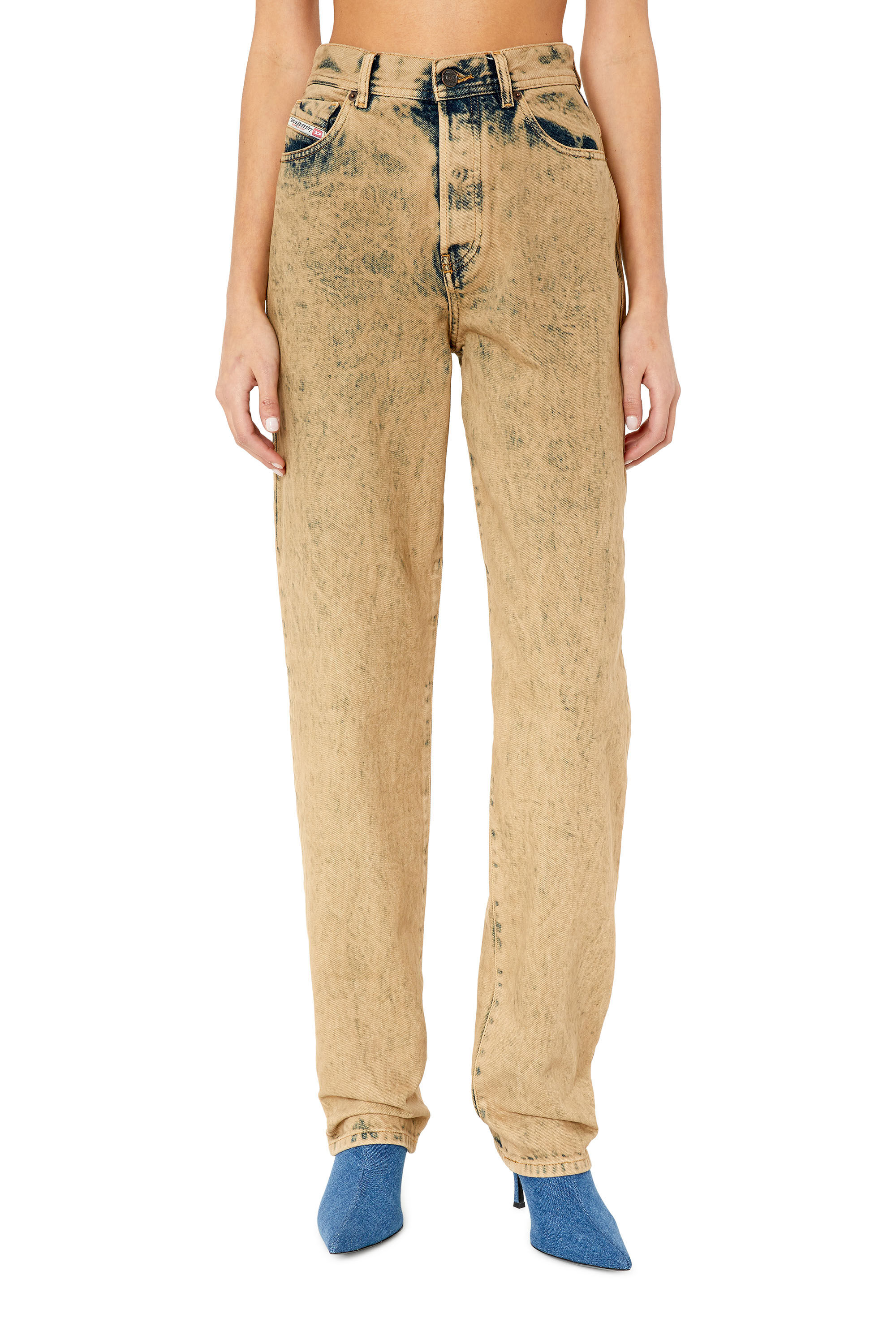 DIESEL 1956 Dチューリップストレートレッグジーンズ 1956 D-Tulip Woman: Straight medium blue Jeans | Diesel