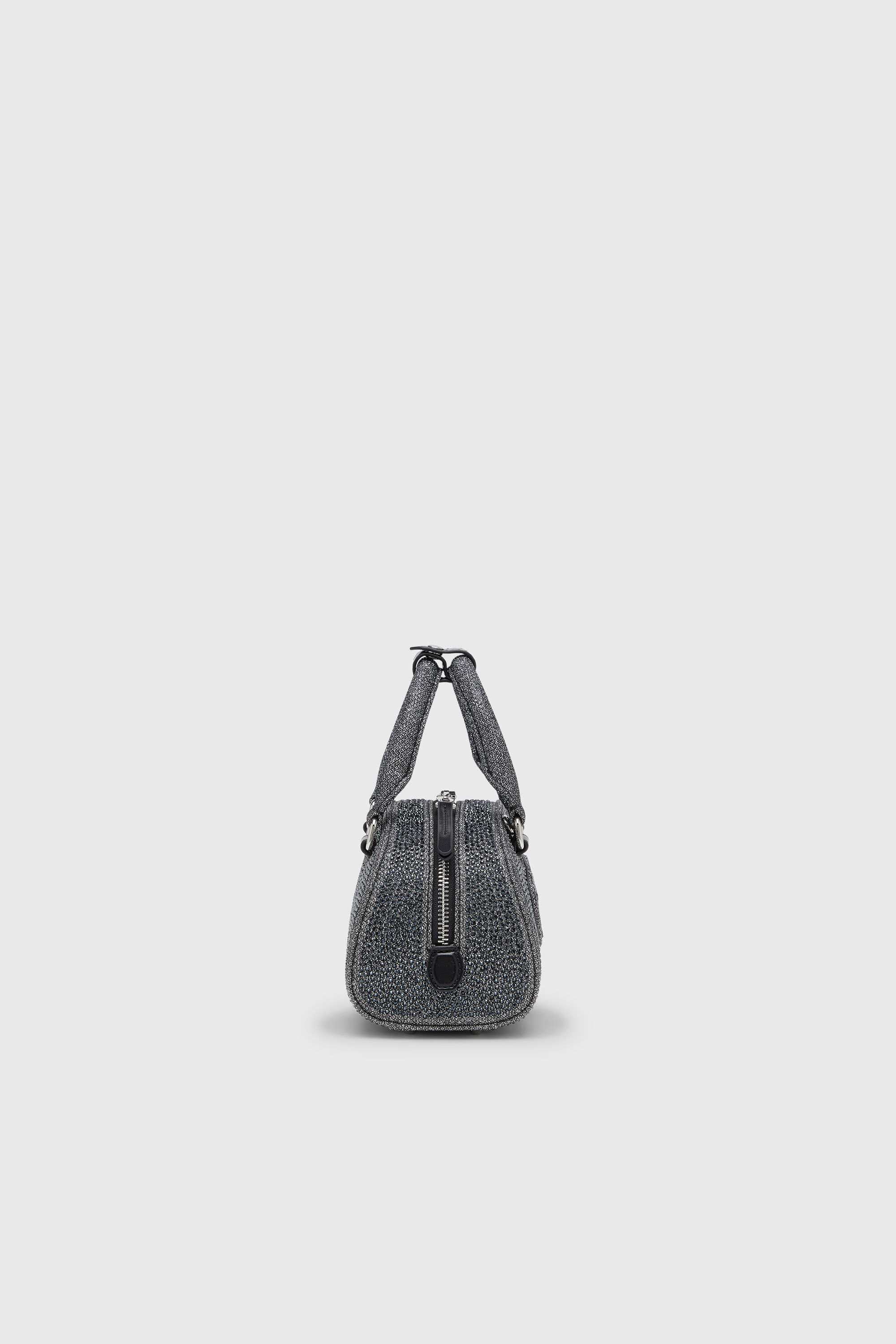 Diesel - 1DR DOME CROSSBODY, Female's クロスボディバッグ in ブラック/シルバー - 3