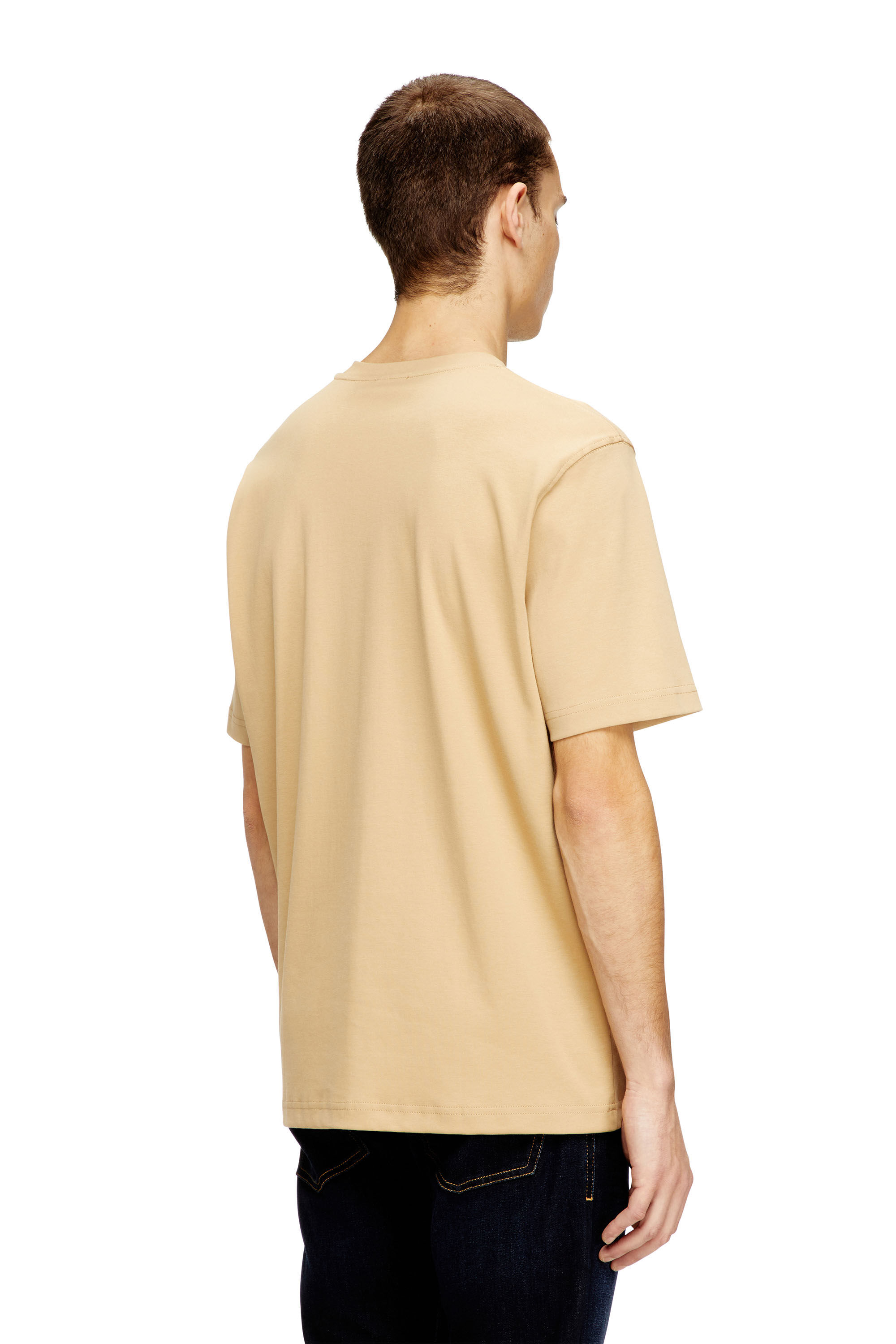 Diesel - T-ADJUST-MET, Male's Tシャツ in ベージュ - 4