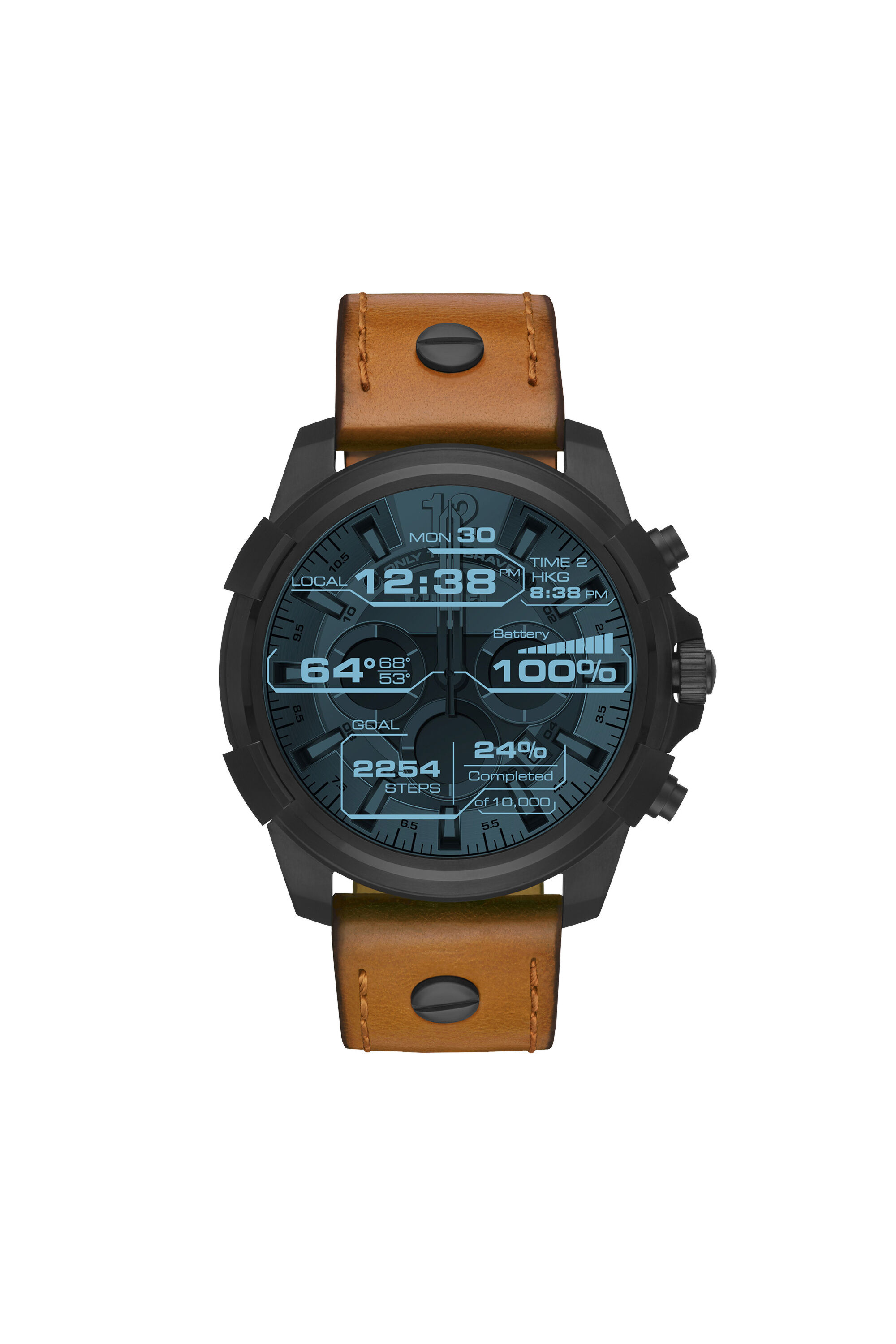 Diesel - DT2002, Male's Brown smartwatch with touchscreen , 48 mm in ブラウン - 4