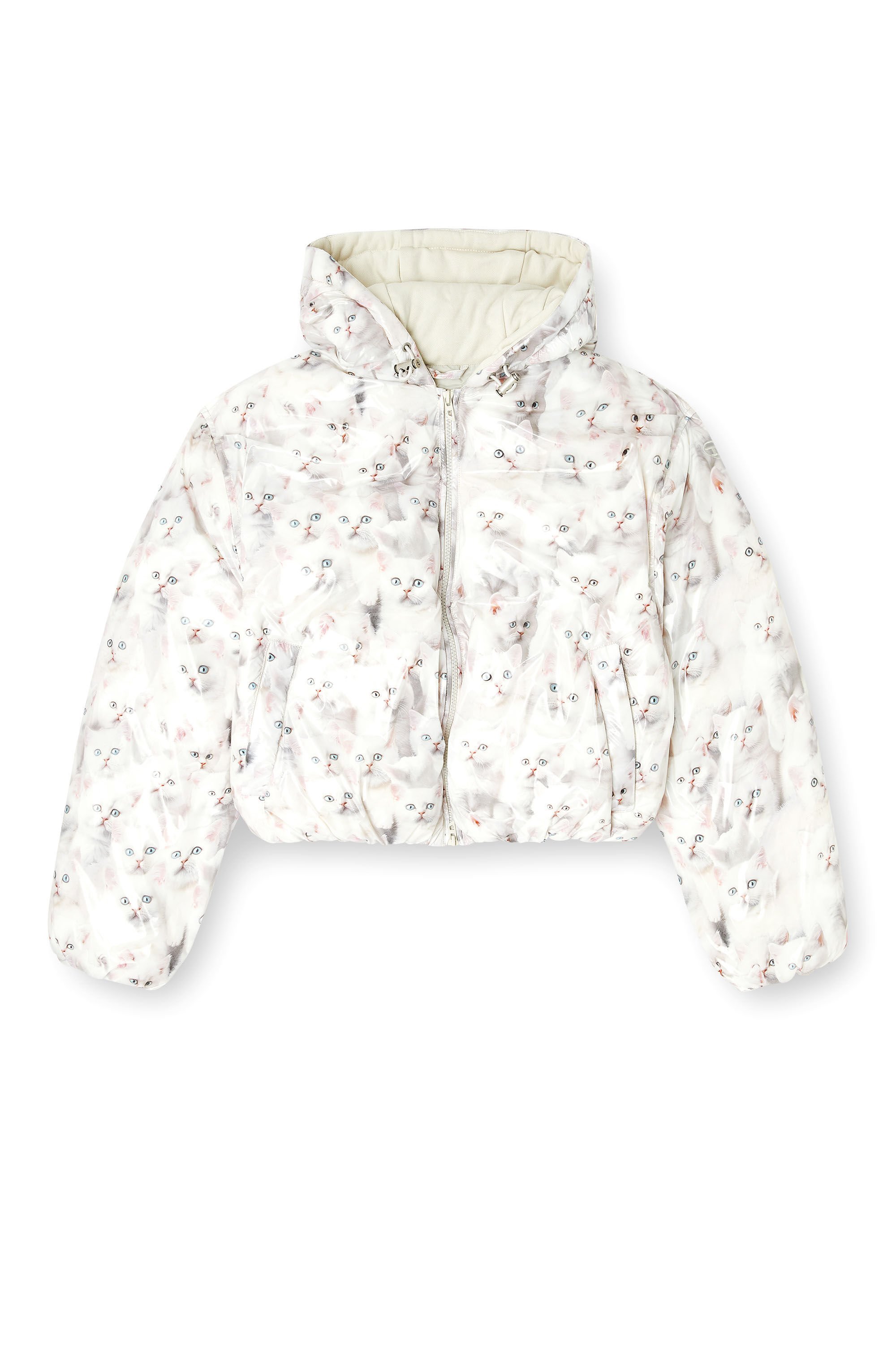 Diesel - W-INNER-R1, Female's パファージャケット in ホワイト - 2