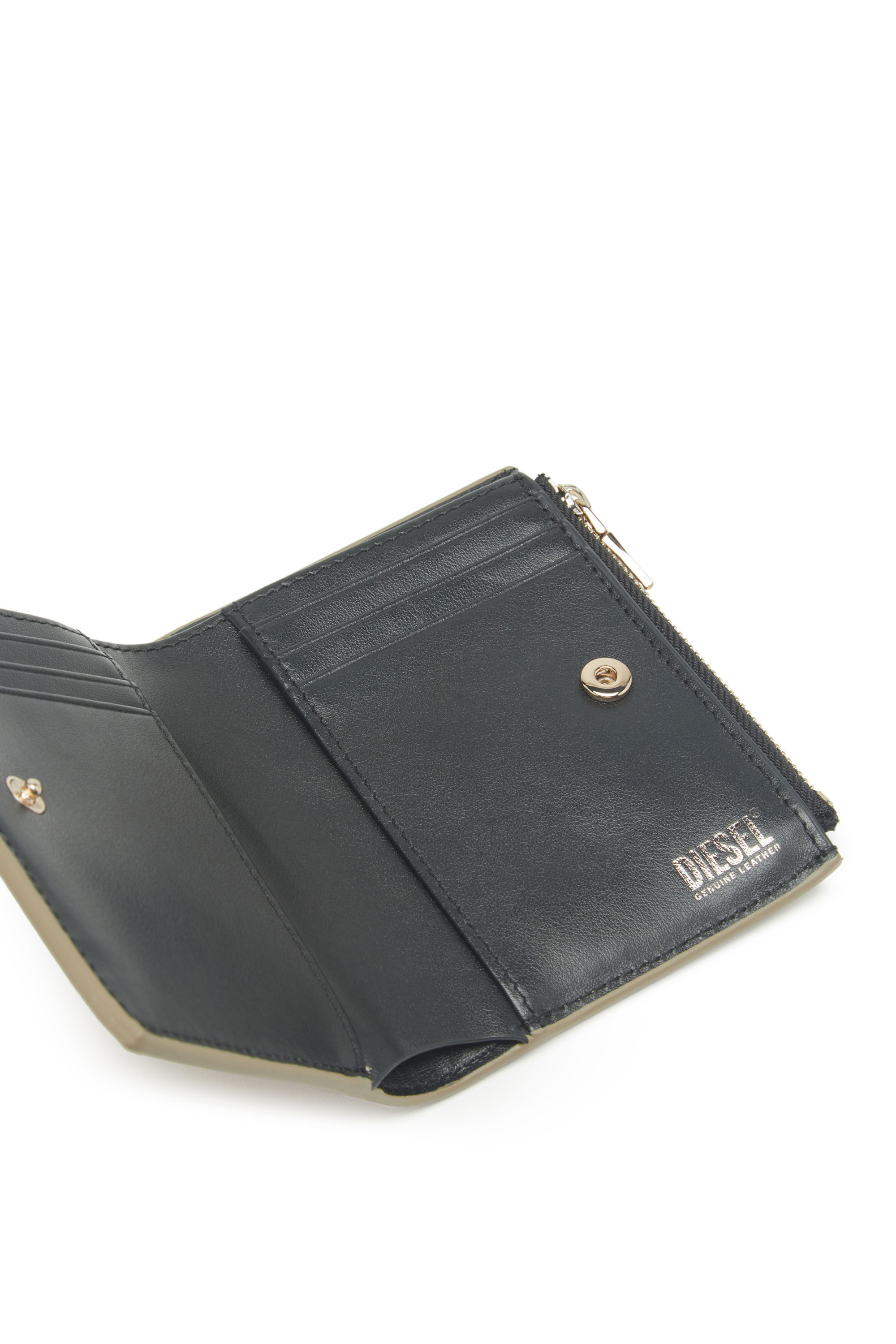 BI-FOLD ZIP カウレザー二つ折りウォレット｜ベージュ
