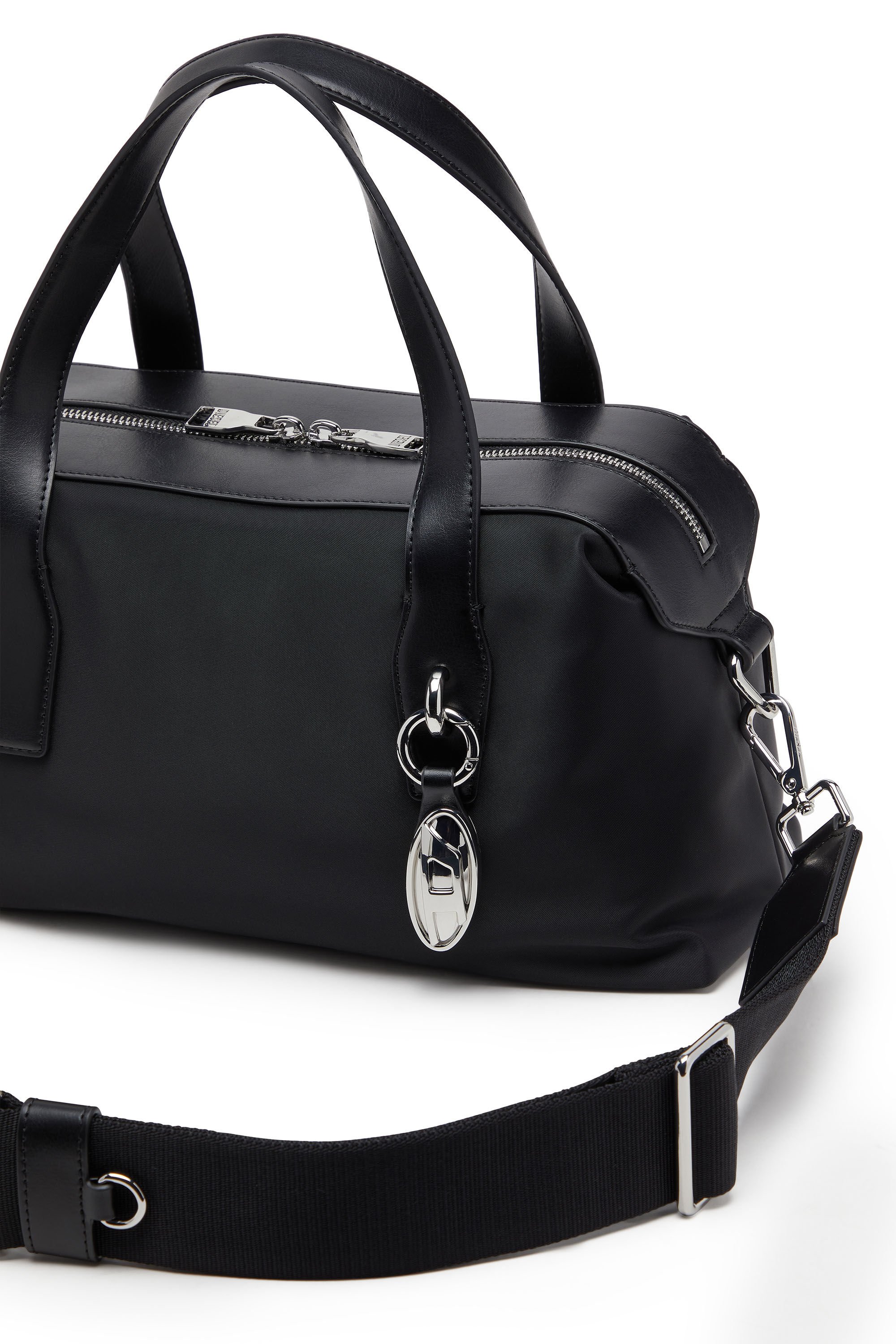 Diesel - FLAG-D TOPHANDLE X, Unisex's ハンドバッグ in ブラック - 7