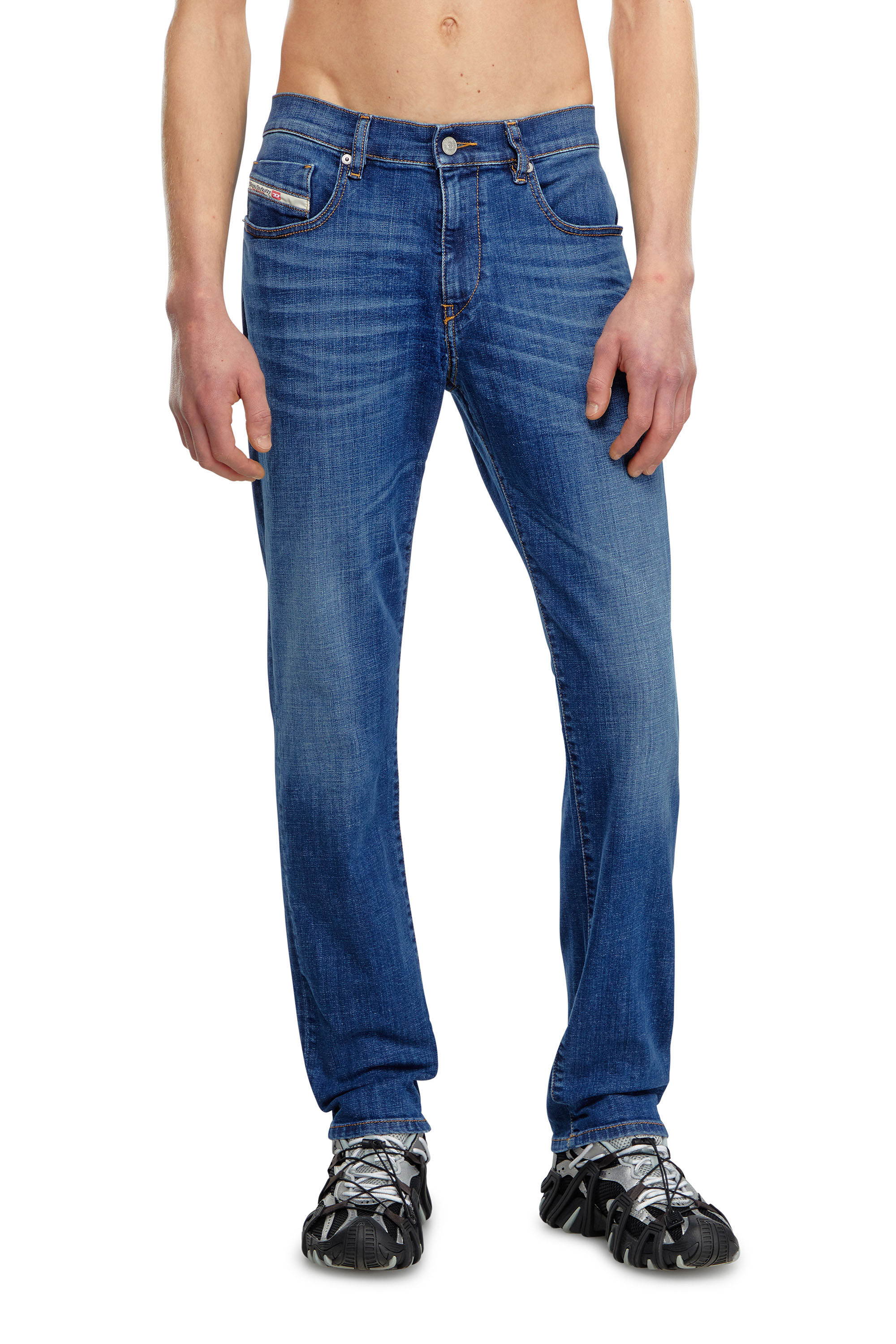 Diesel - Male's Slim Jeans 2019 D-Strukt 09K04, ミディアムブルー - 3