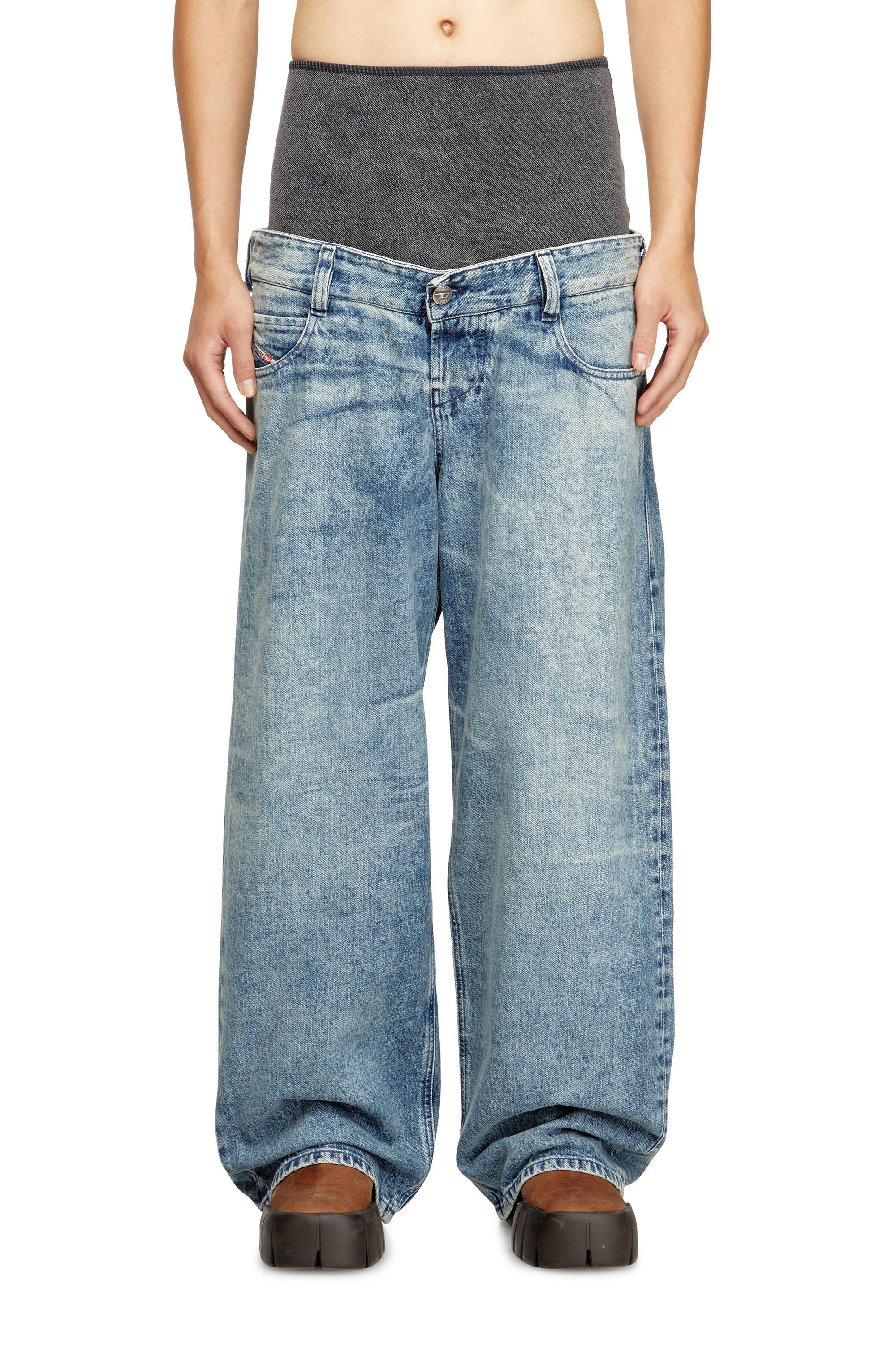 Relaxed Jeans - D-Eni | ミディアムブルー | メンズ | DIESEL