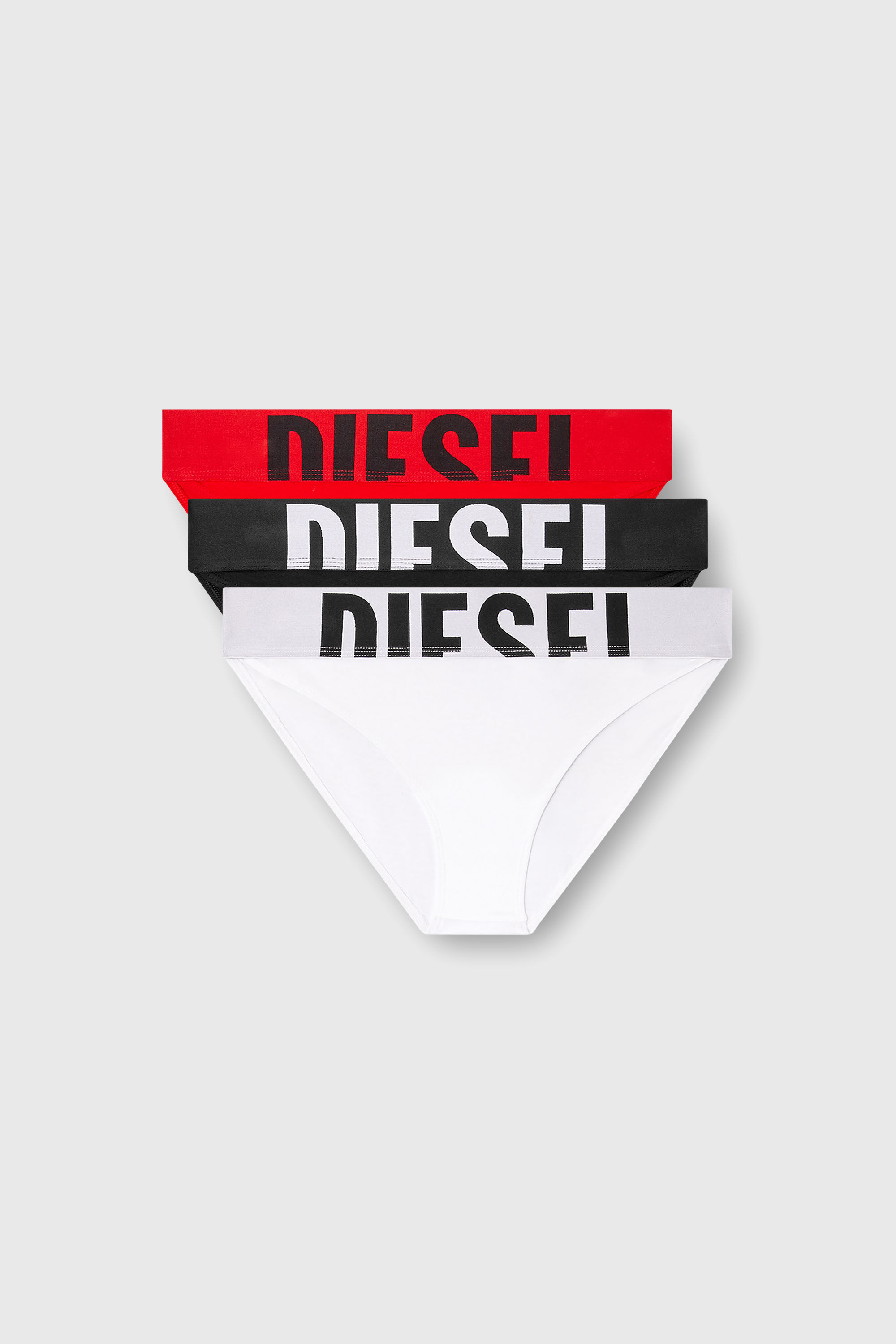 Diesel - LOLA-D-POP-3PACK, Female's ショーツ3枚パック in ホワイト/レッド/ブルー - 2