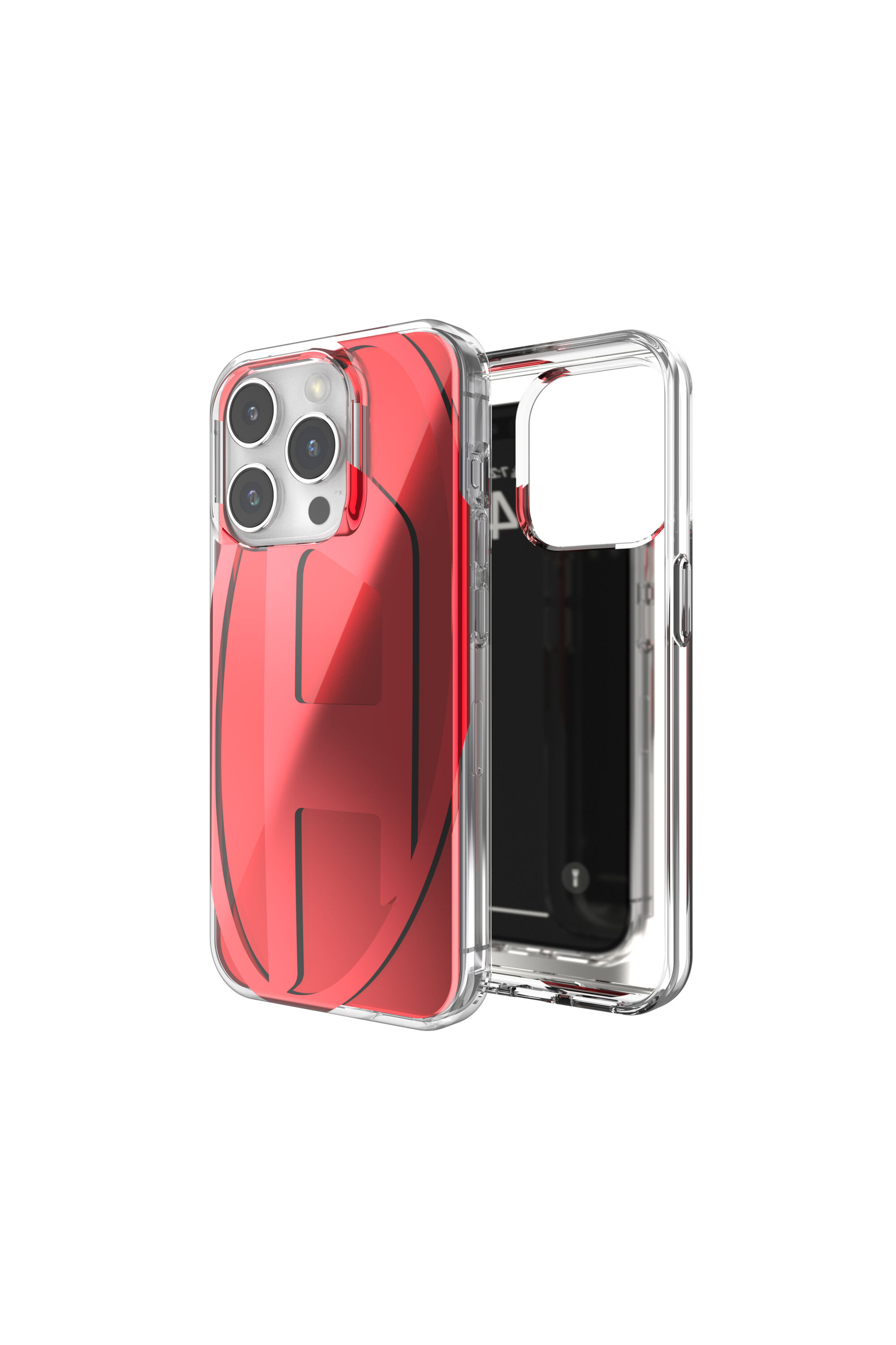 Diesel - 60044 AOP CASE, Unisex's iPhone 15 Pro in レッド - 1