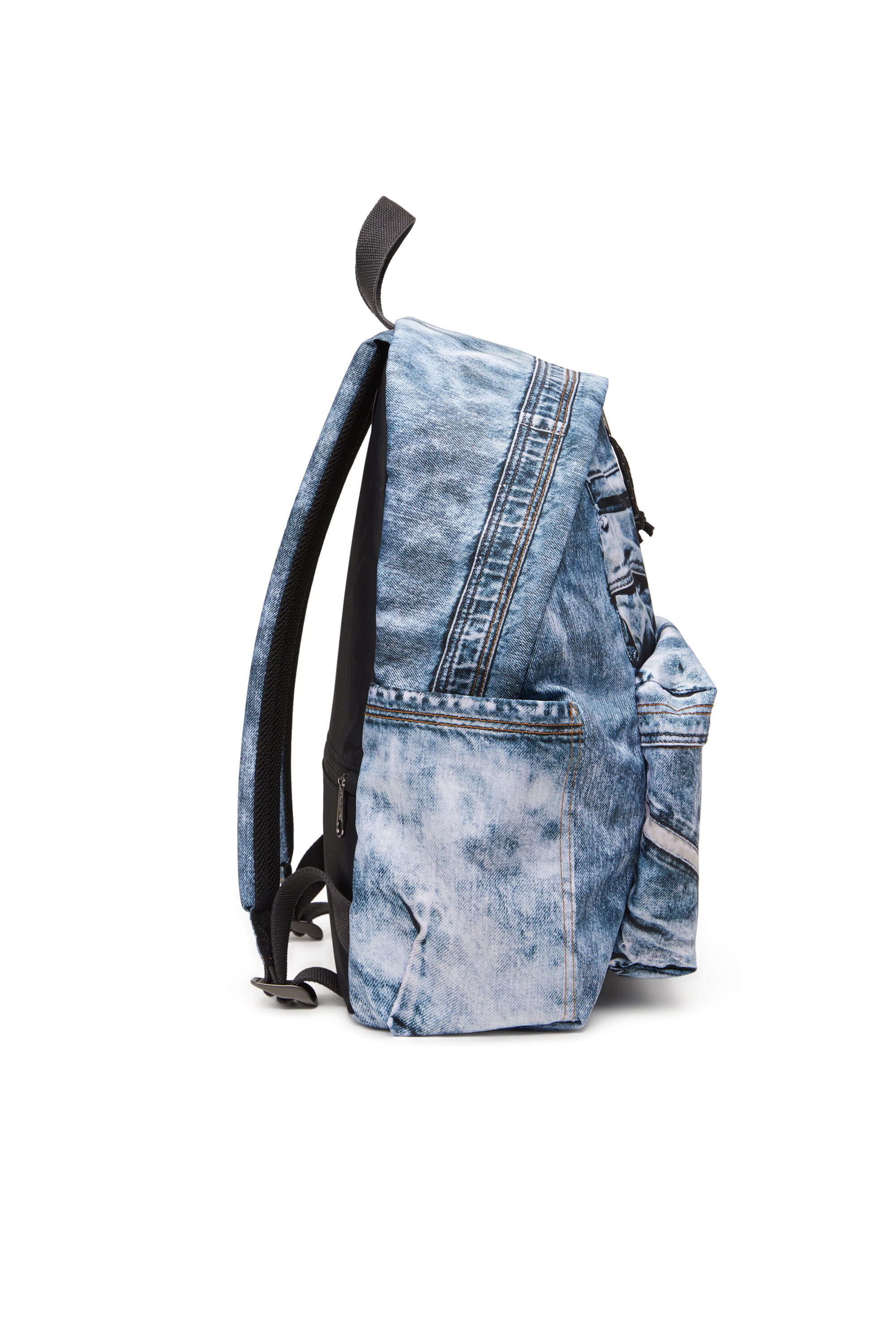 Diesel - DIESEL DAY PAK'R, Unisex's Backpack in trompe l'oeil denim in ブルー - 4