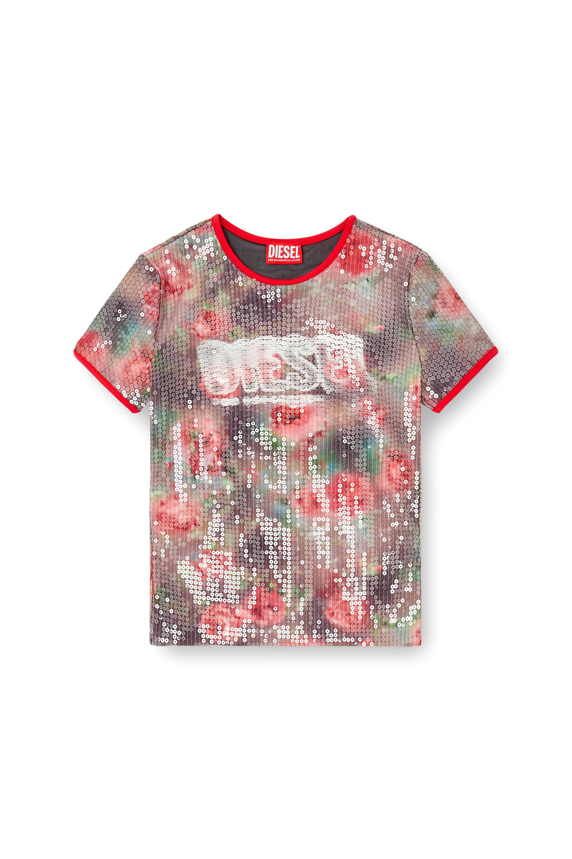 Diesel - T-UNKYEL, Female's 半袖トップ in ブラウン/グリーン - 2