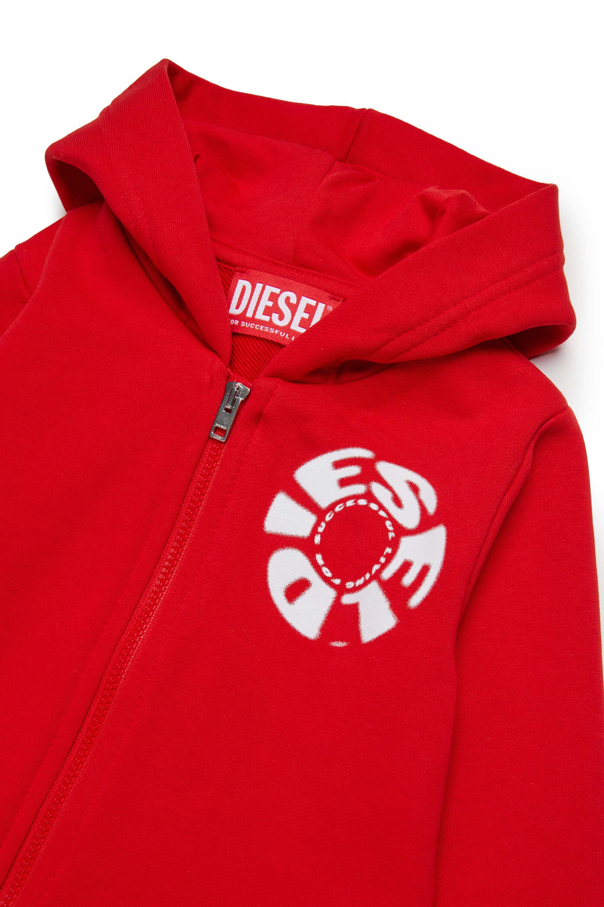 Diesel - SPRAVONB, Male's ジップアップパーカー in レッド - 3