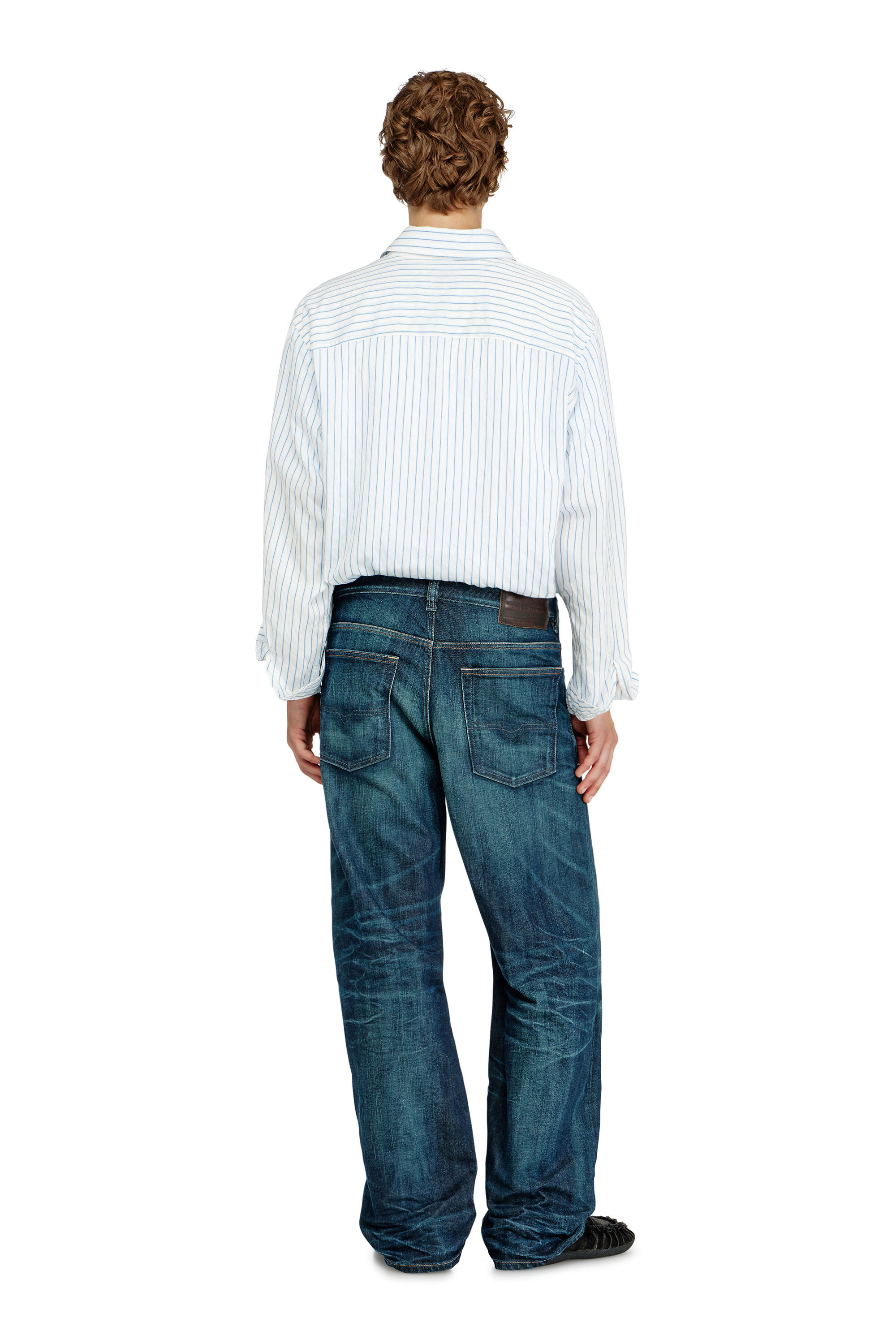 Diesel - Male's Relaxed Jeans 2001 D-Macro 09Q04, ダークブルー - 4