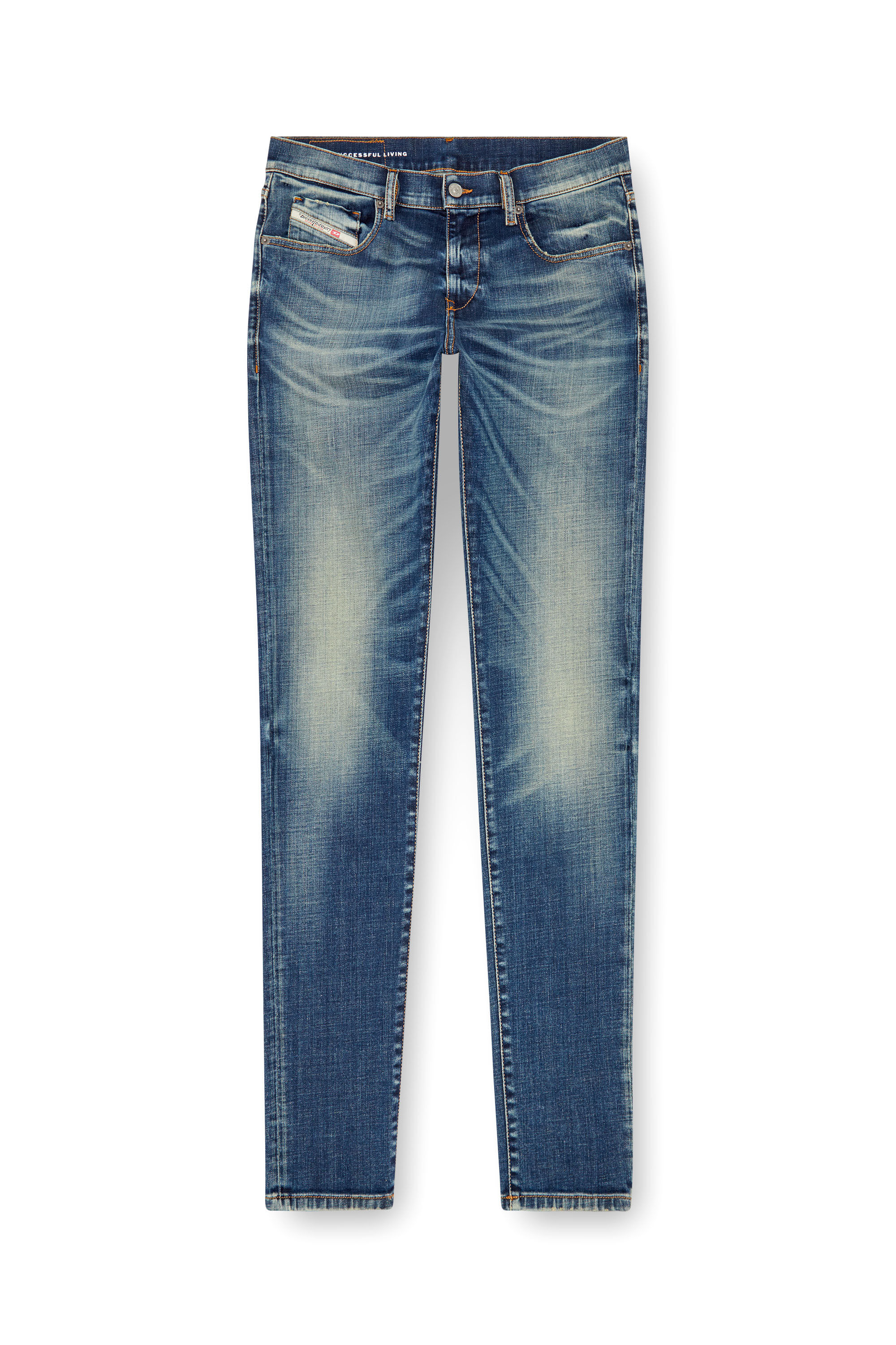 最旬トレンドパンツ - Jeans スリム 2019 DIESEL | メンズ | ミディアムブルー | D-Strukt パンツ