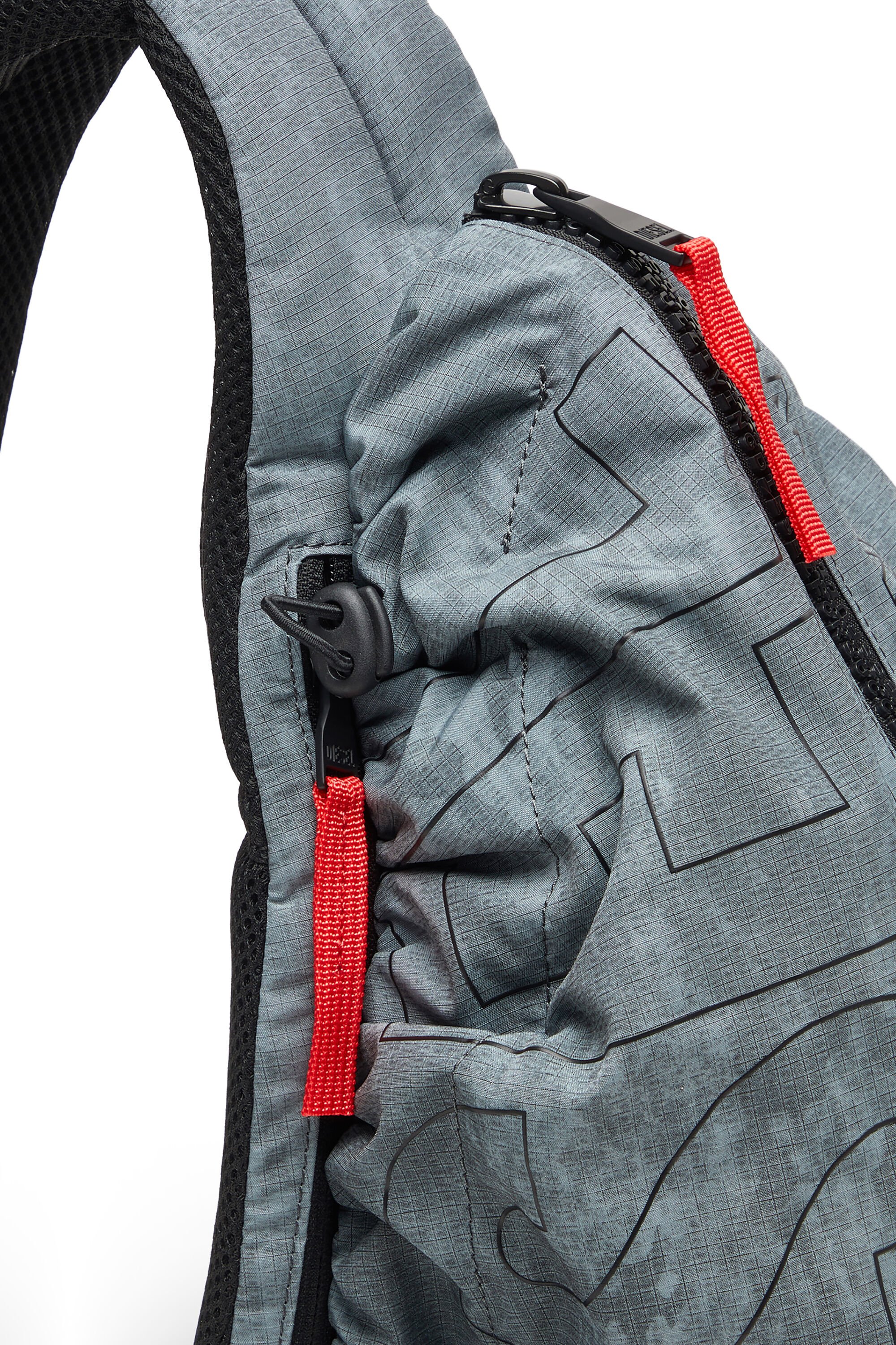 Diesel - ZIP-D SLING BAG X, Unisex's スリングバッグ in グレー - 5