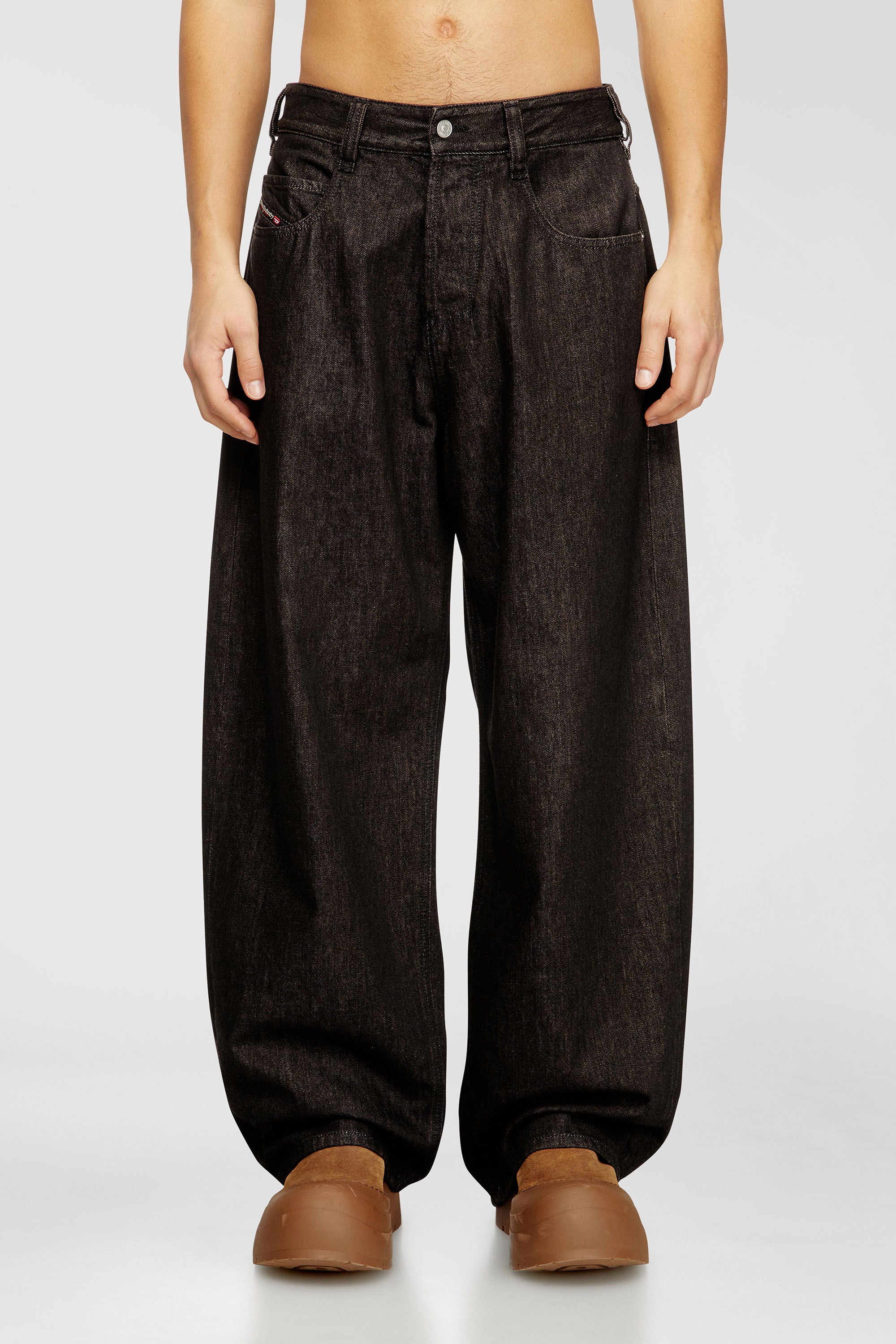 Diesel - Unisex's Relaxed Jeans 1997 D-Enim-M 09N25, ブラック/ダークグレー - 2