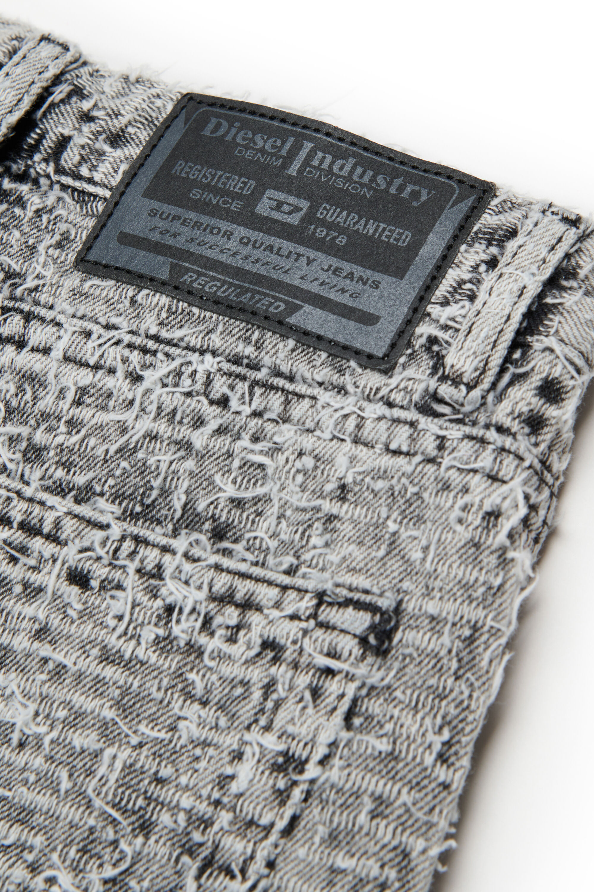 Diesel - D-ARGJX-SHORT-J, Female's デニムショートパンツ in グレー - 4