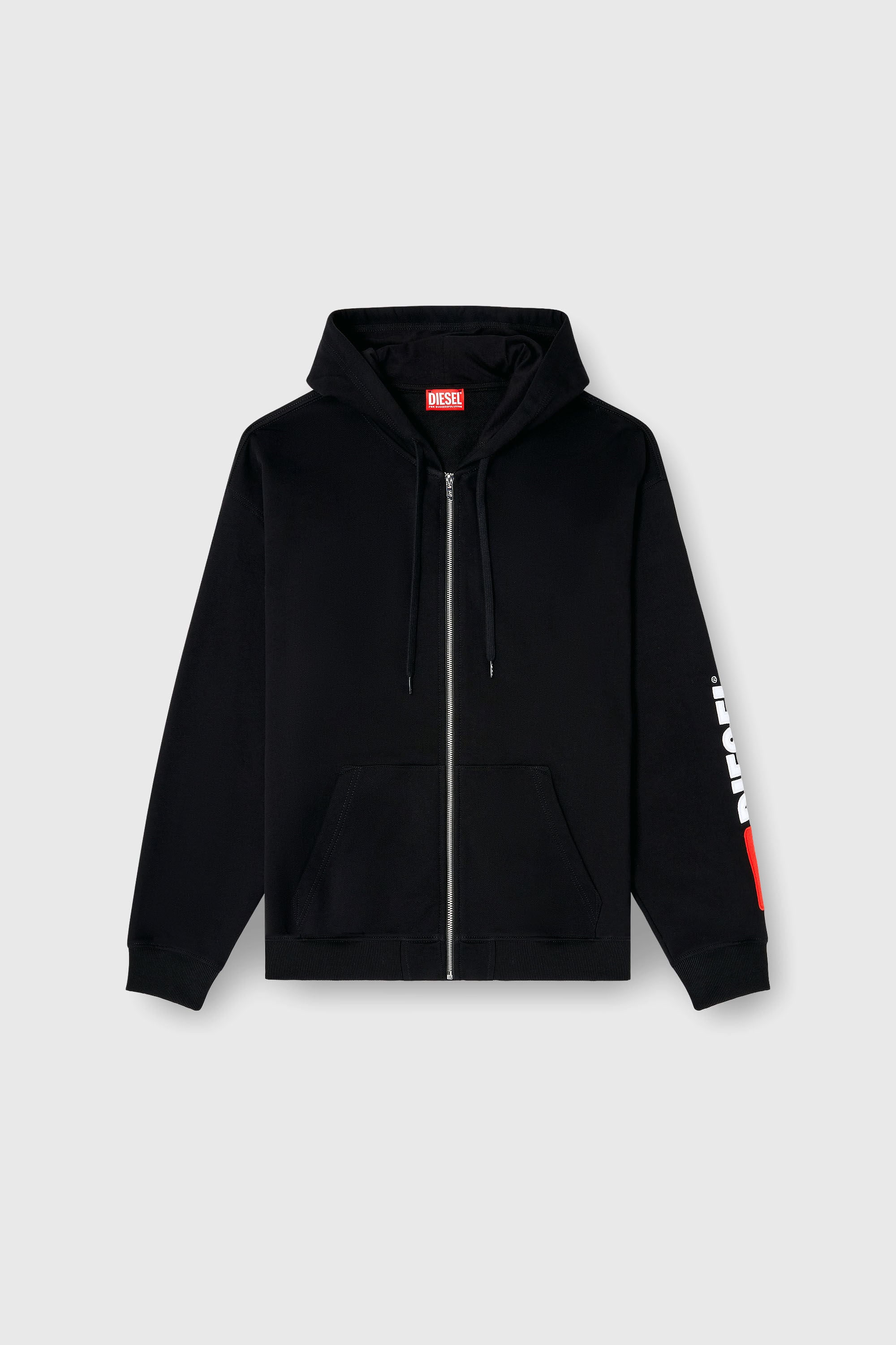 DIESEL ディーゼル ジップアップパーカー ブラック 日本サイズXL相当 S-BOXT-ZIP-HOOD-DIV ジップアップパーカー｜ブラック｜メンズ｜DIESEL