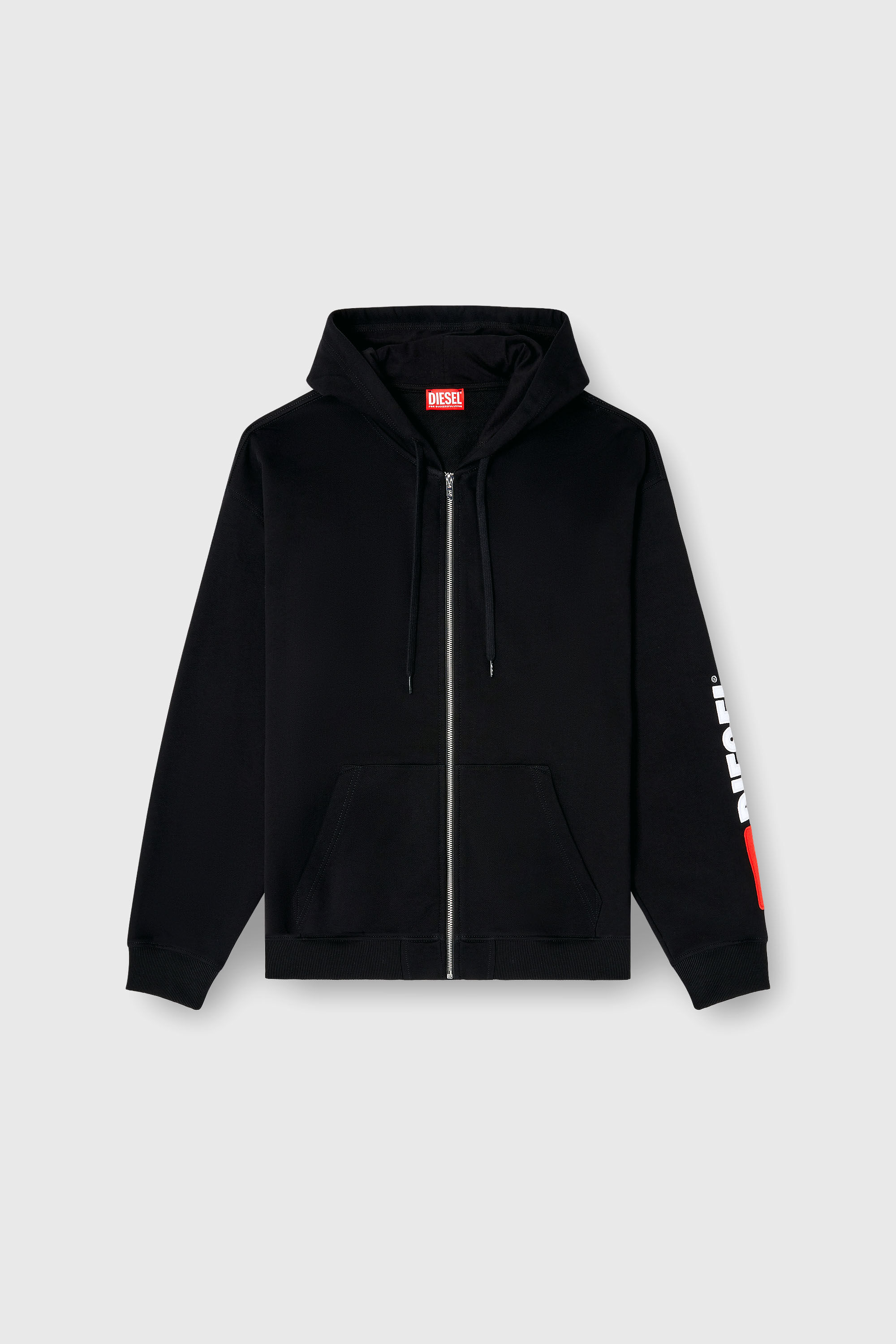 Diesel - S-BOXT-ZIP-HOOD-DIV, Male's ジップアップパーカー in ブラック - 2