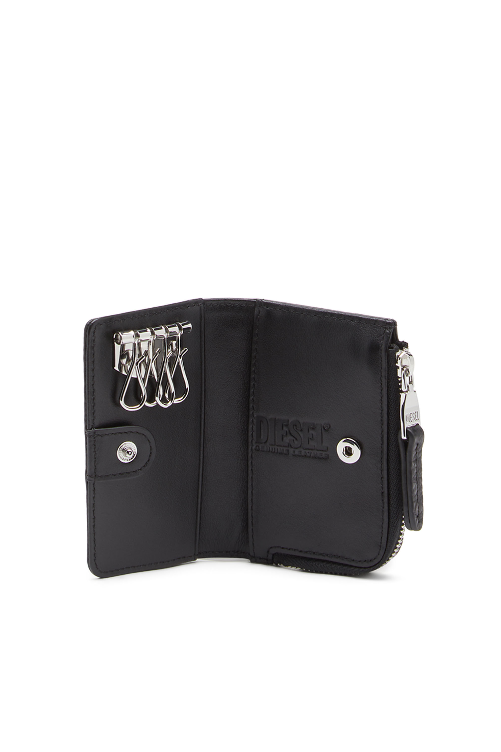 Diesel - L-ZIP KEY, Male's キーケース in ブラック - 3
