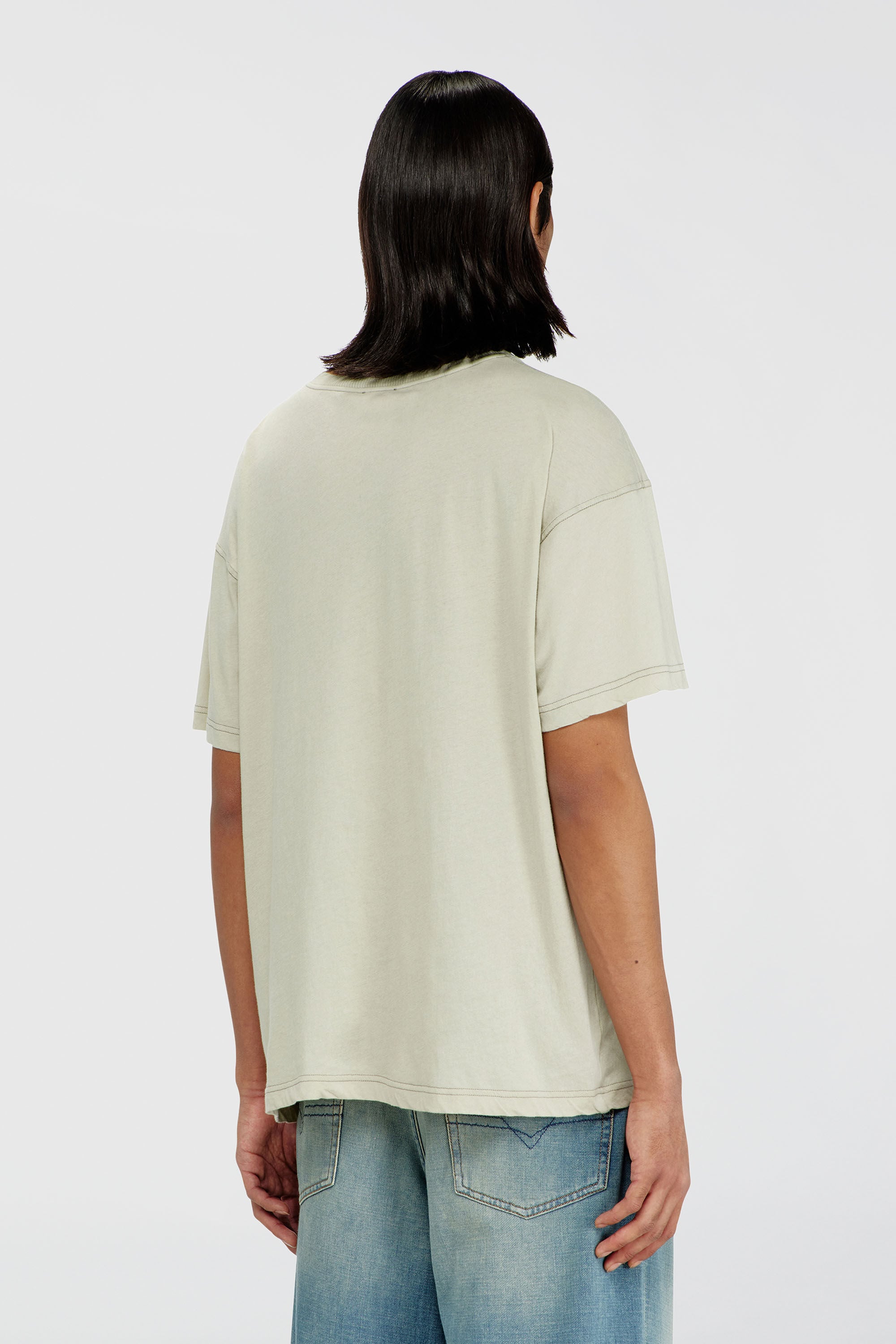 Diesel - T-NORM-AA1, Male's Tシャツ in ベージュ - 4