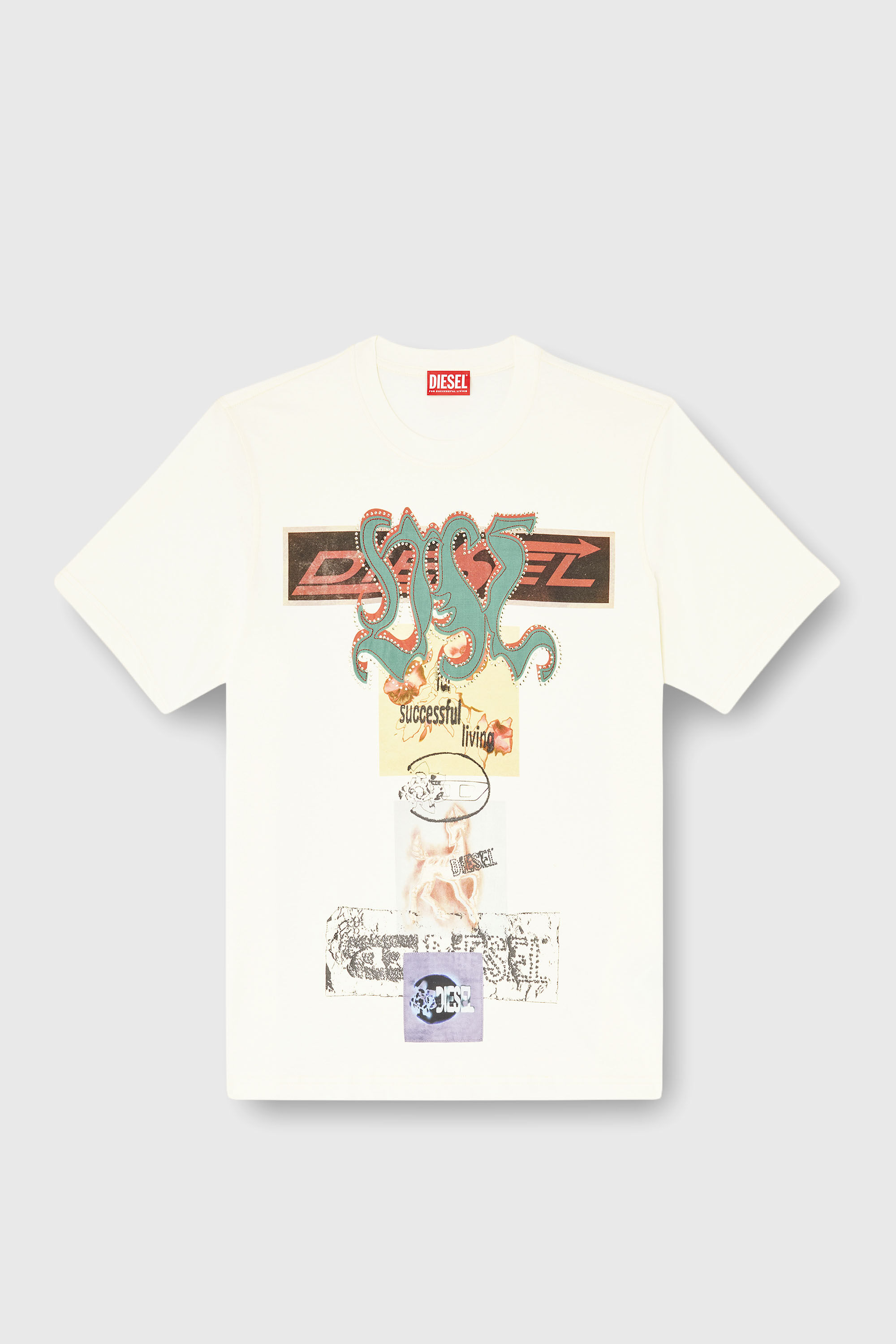 T-ADJUST-AA4 Tシャツ｜ホワイト｜メンズ｜DIESEL