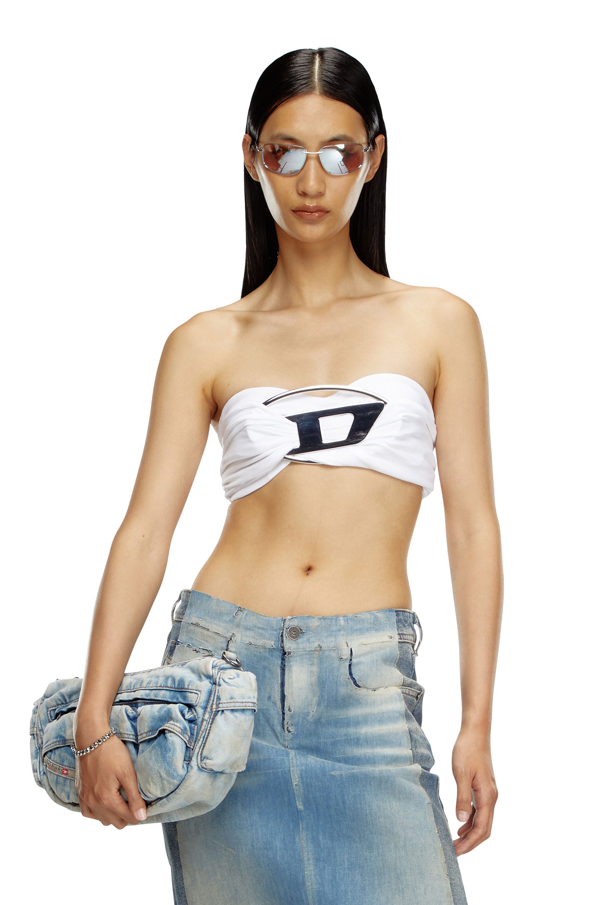 値下げ中】DIESEL ディーゼル チューブトップ ベアトップ ほ ブラック