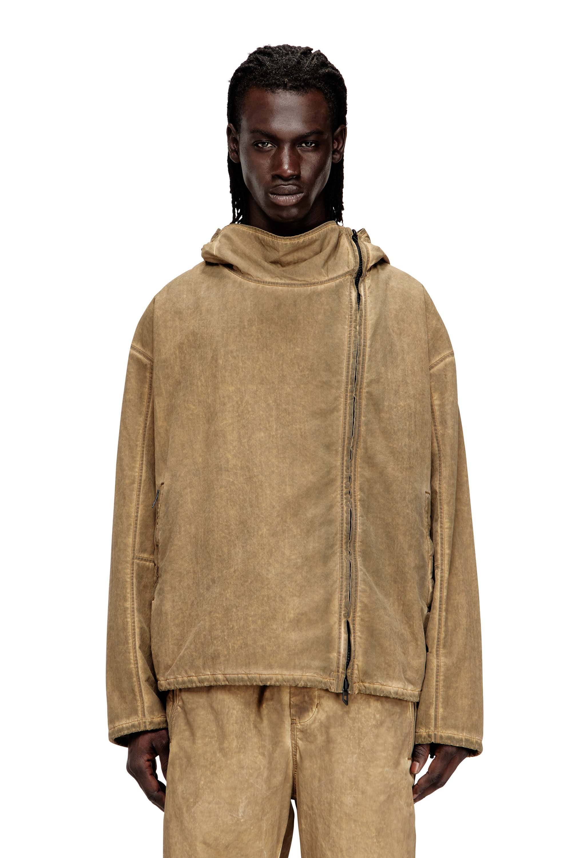 Diesel - J-SQUAD-TREAT, Male's フード付きジャケット in ベージュ - 3