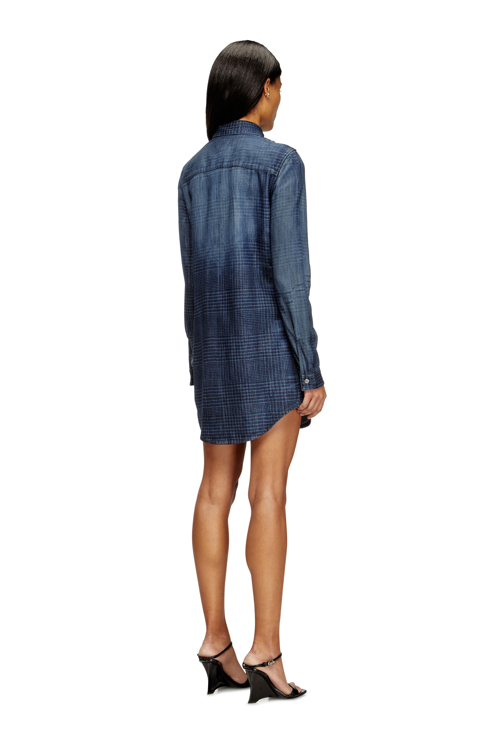 Diesel - DE-EAZY DRESS-S, Female's デニムシャツドレス in ブルー - 4