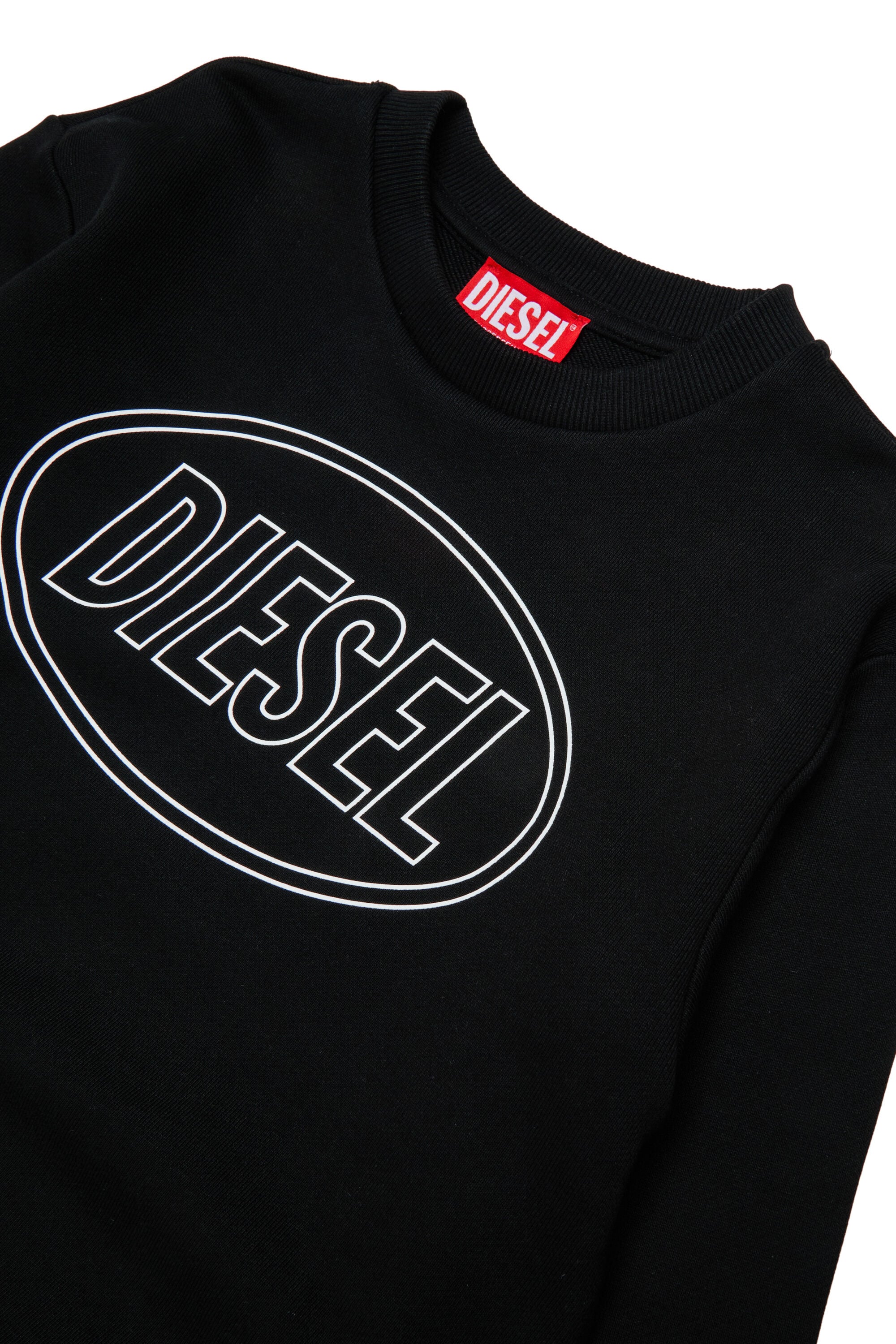 Diesel - SCIRCLE OVER, Male's Sweatshirt with logo print in ブラック - 3