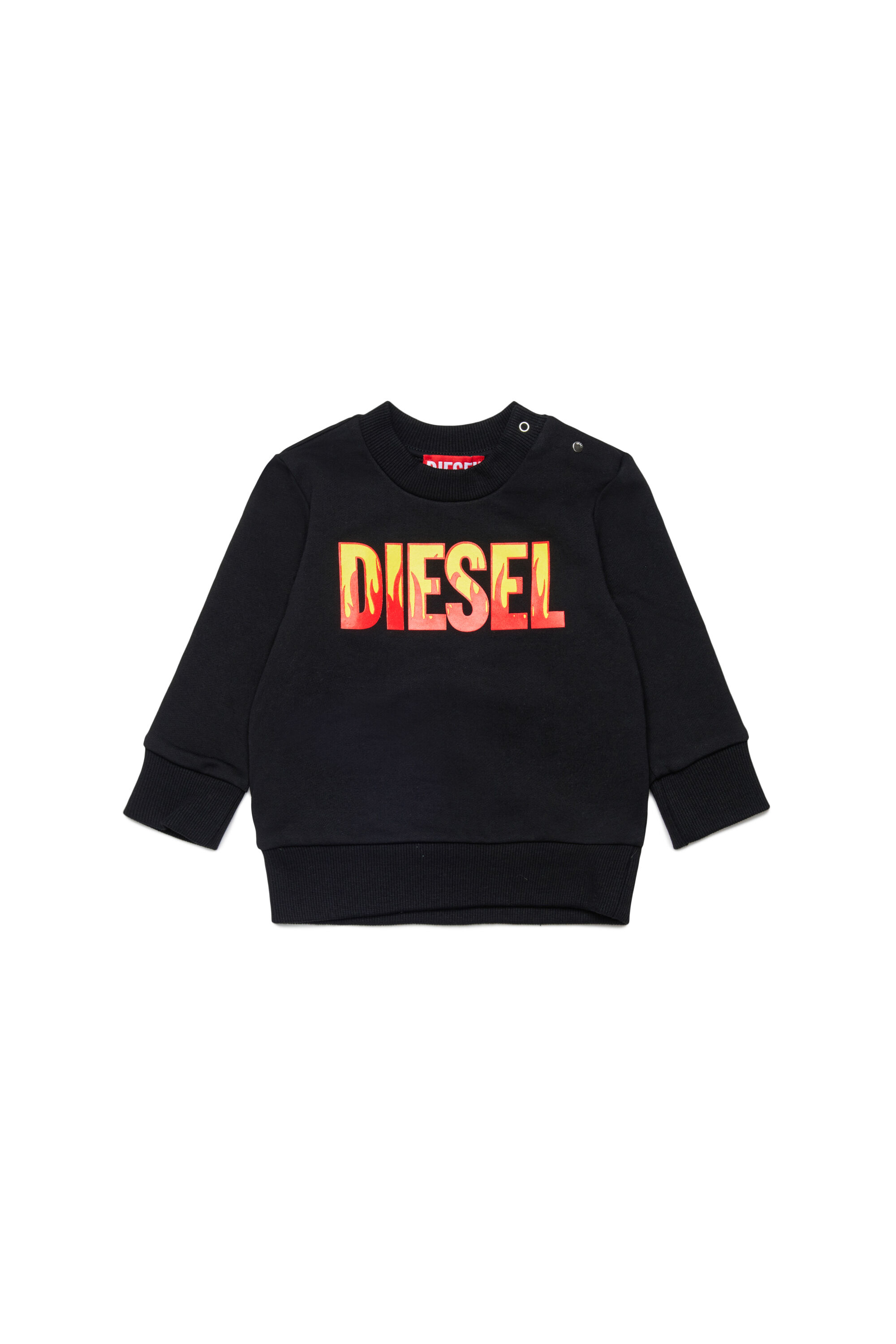 新品！ DIESELディーゼル ブラック グラフィック スウェット プルオーバー DIESEL（ディーゼル） PayPay最大10% 1000円OFF対象 メンズ スウェット