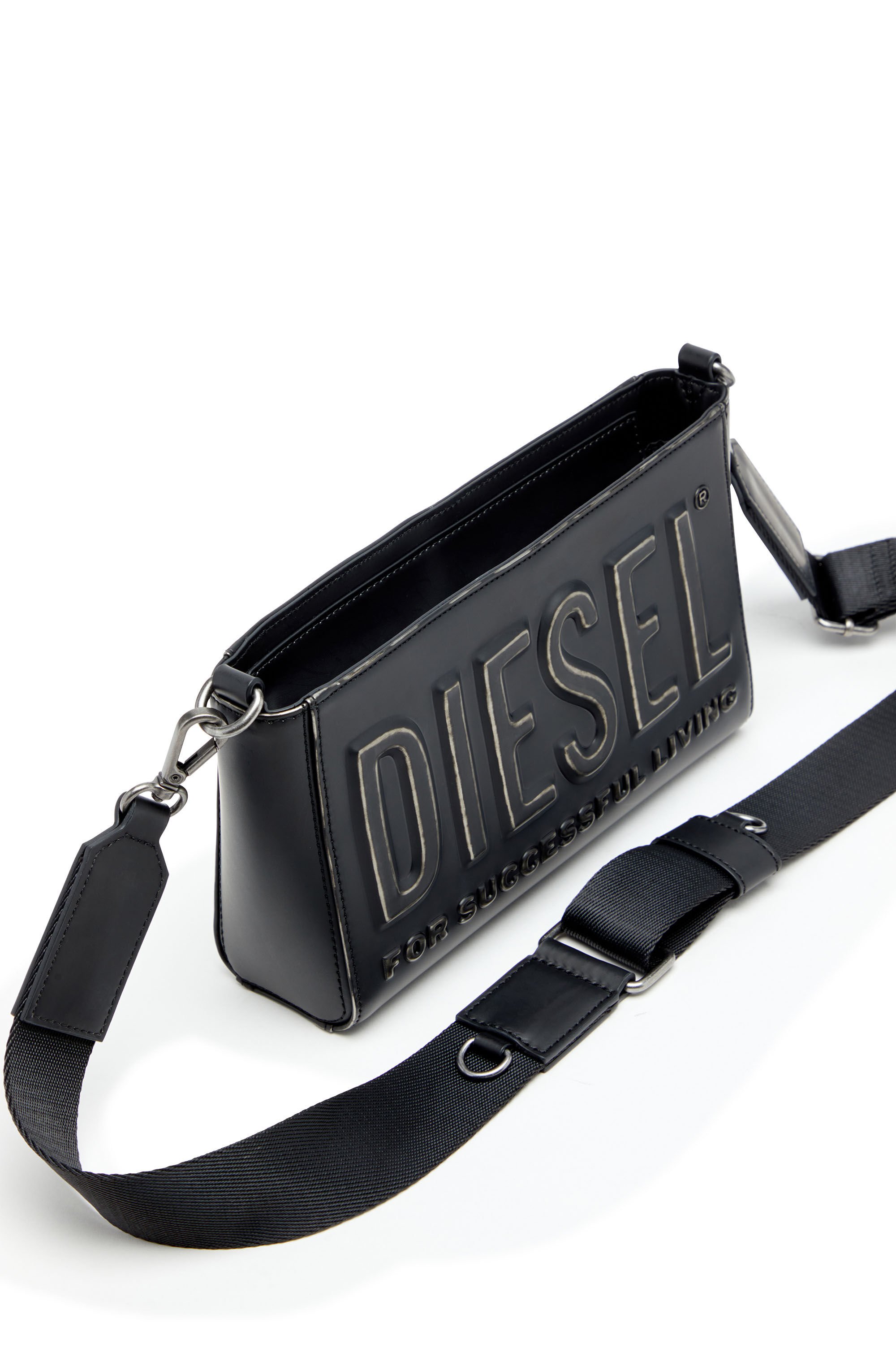 Diesel - DSL 3D CAMERA BAG X, Male's Dsl 3D-Camera bag in brushed PU in ブラック - 6
