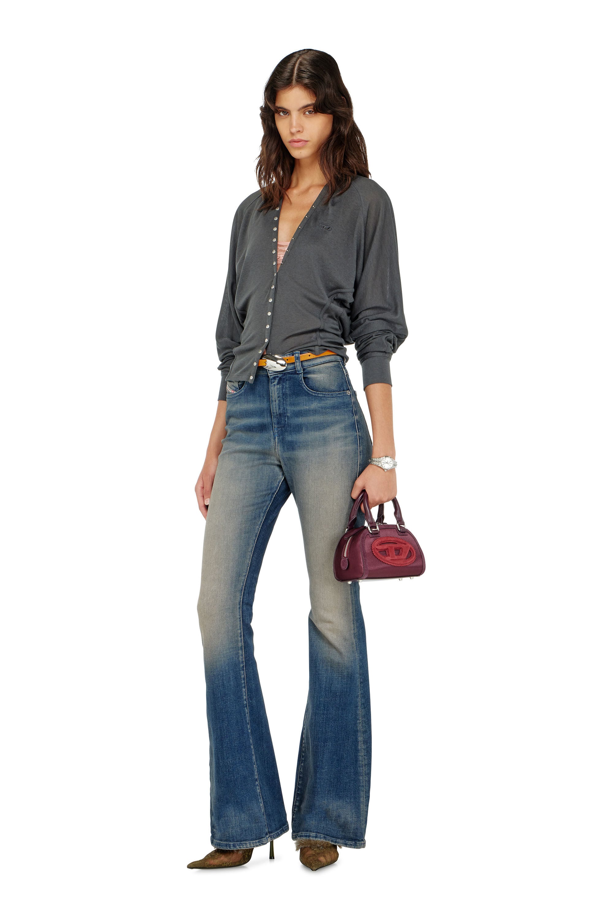 Diesel - T-ISERINA, Female's 長袖トップ in グレー - 1