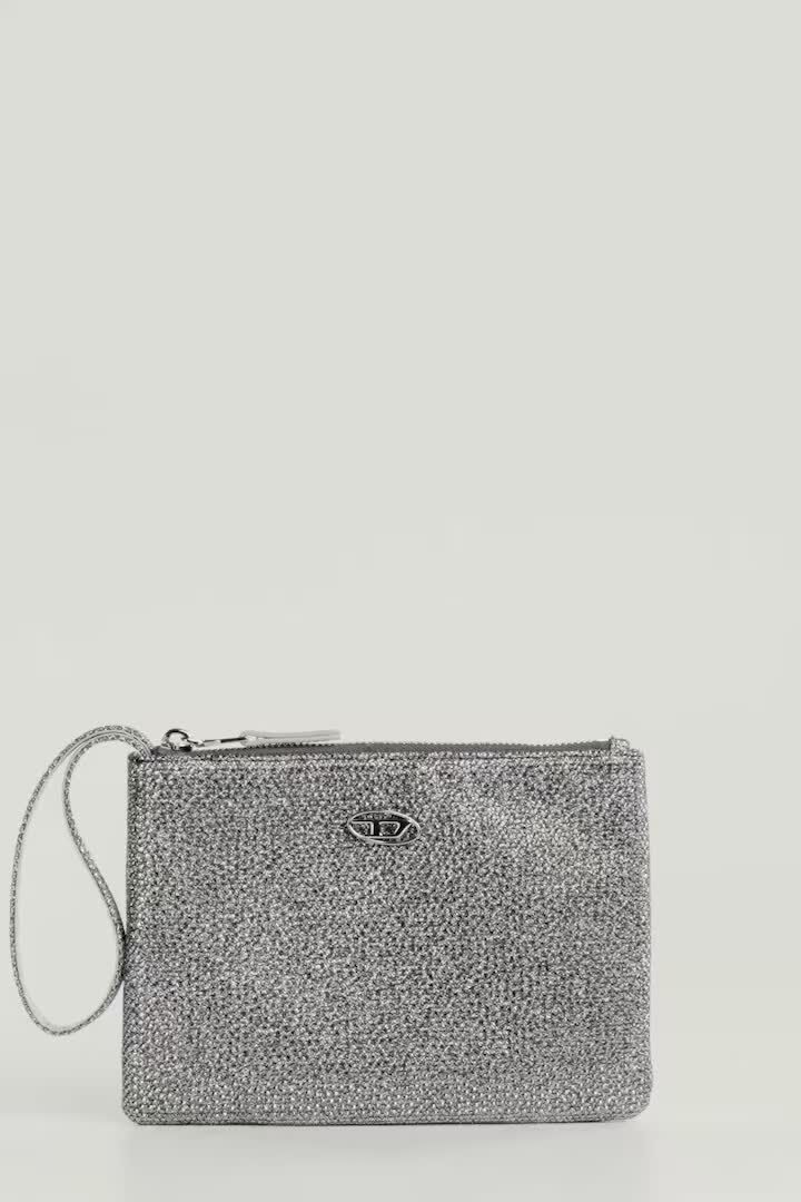 PLAY POUCH II フラットポーチ｜シルバー｜ウィメンズ｜DIESEL