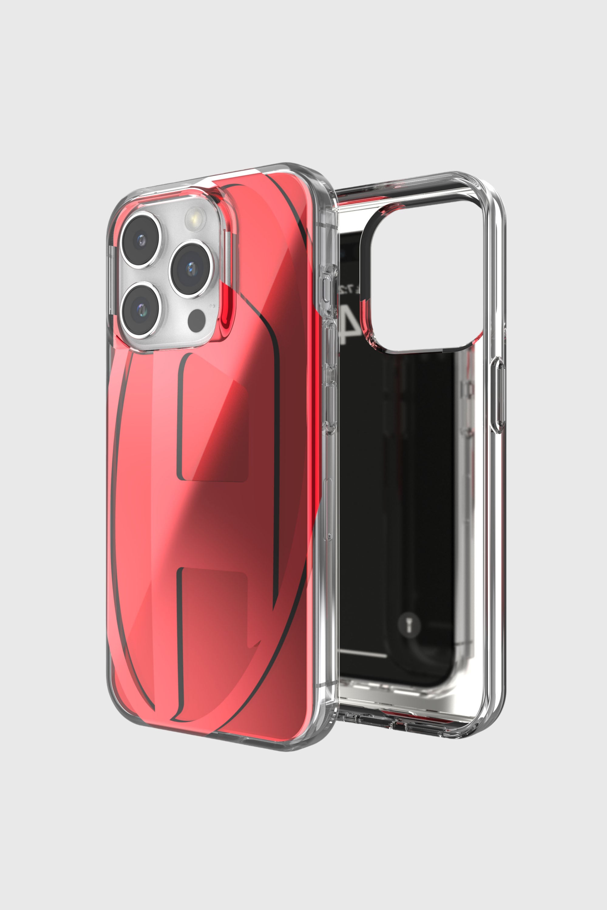 Diesel - 60044 AOP CASE, Unisex's iPhone 15 Pro in レッド - 1